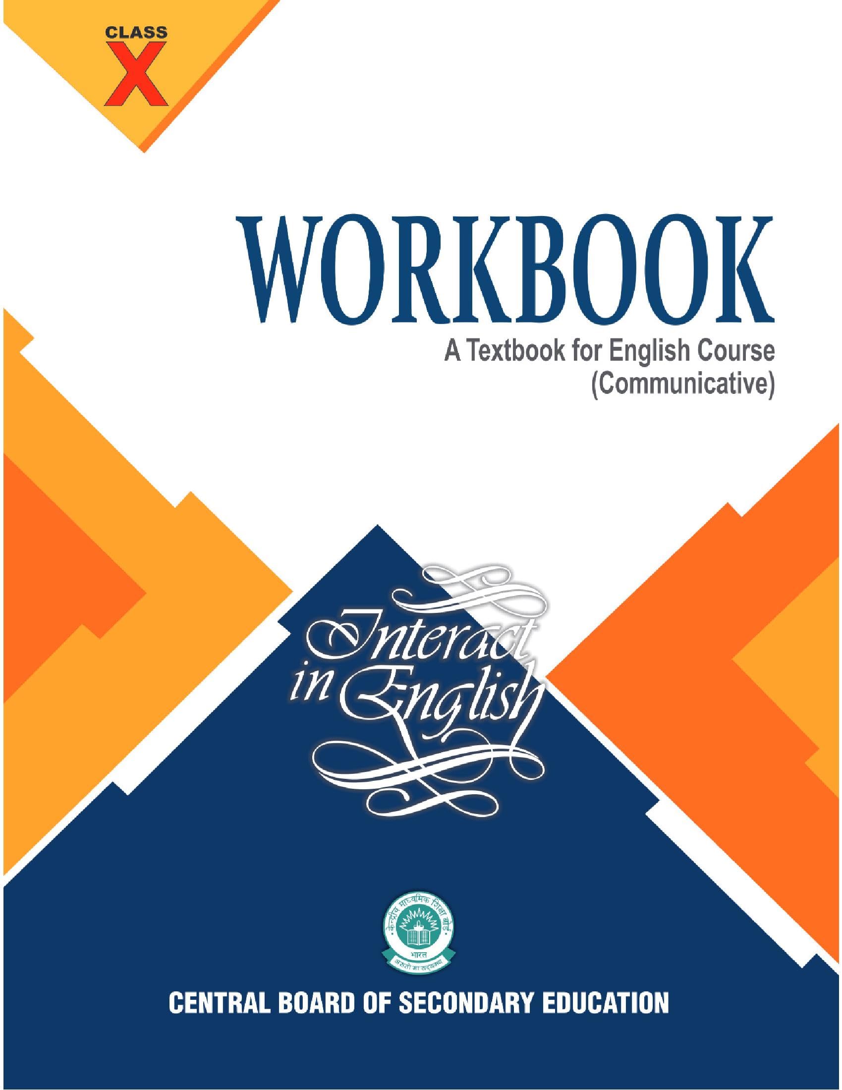 Interact In English| Workbook| Class 10Th| Course A| Cbse|
