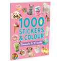1000 Stickers & Colour: Sweets and Treats | Fun Sticker & Coloring Book for Kids | Cute Animals, Desserts & Treats | 64 Pages of