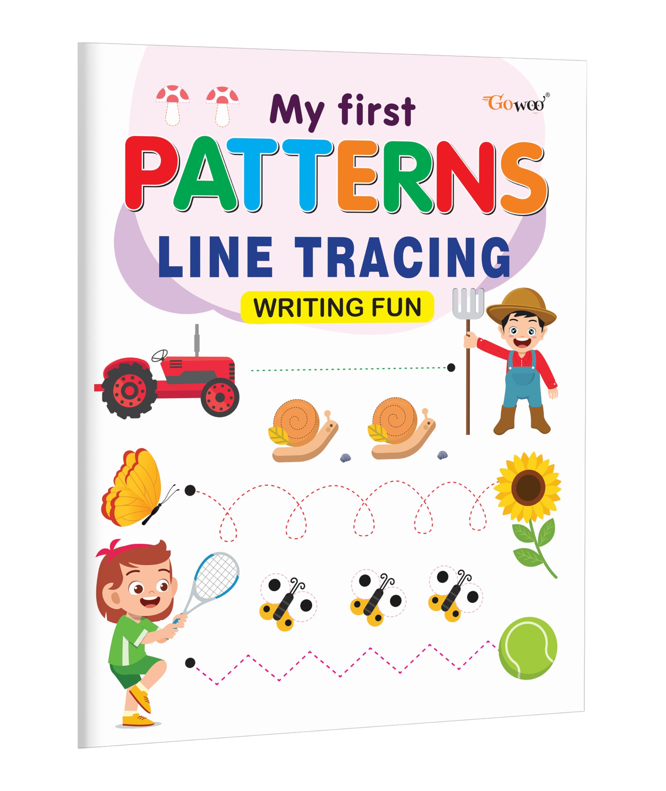 My First Line Tracing Patterns Writing Fun : Educational Activity Book for Toddlers, Toddler Learning and Color Book, First Word