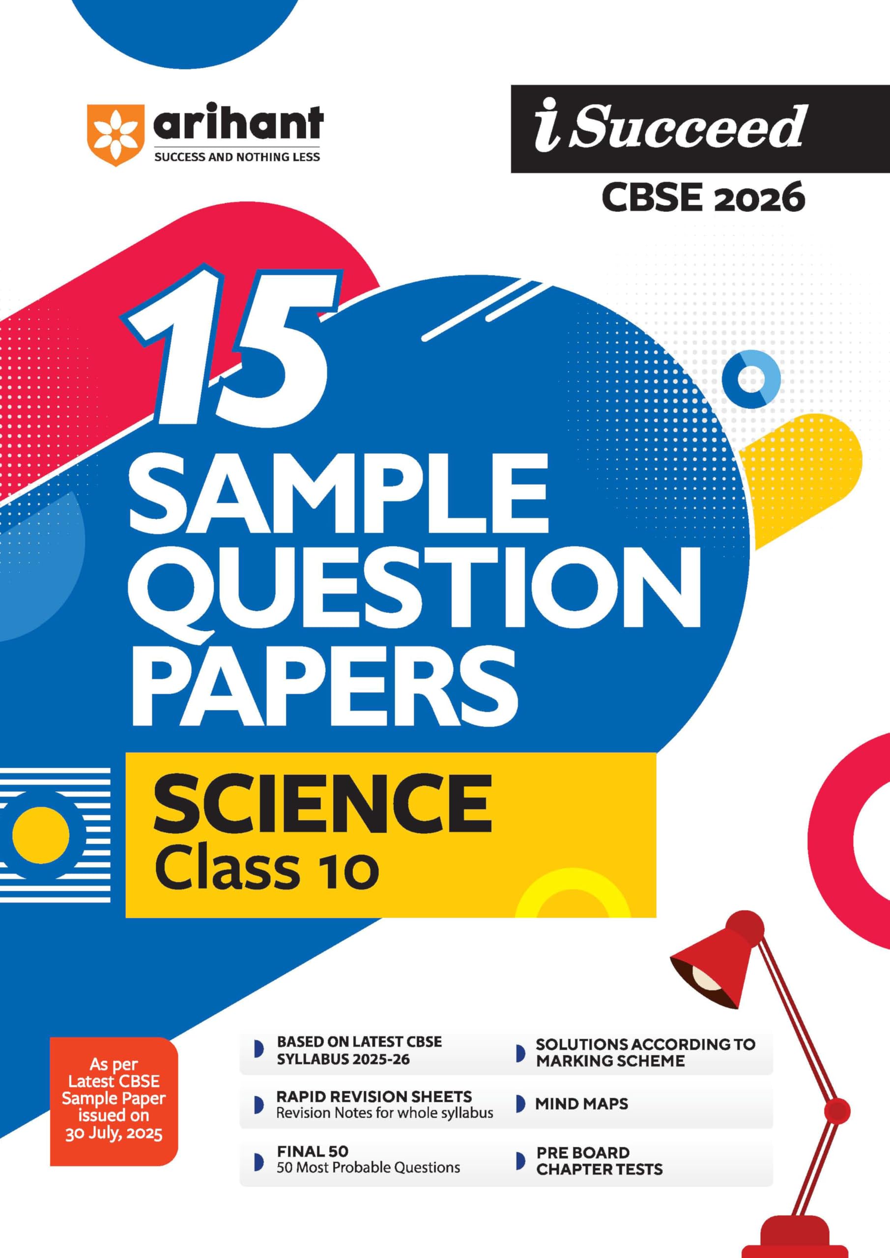 Arihant I Succeed Cbse Sample Question Papers Class 10 Science Exam 2026 | 15 Sample Papers | Based On Latest Cbse Specimen Pape