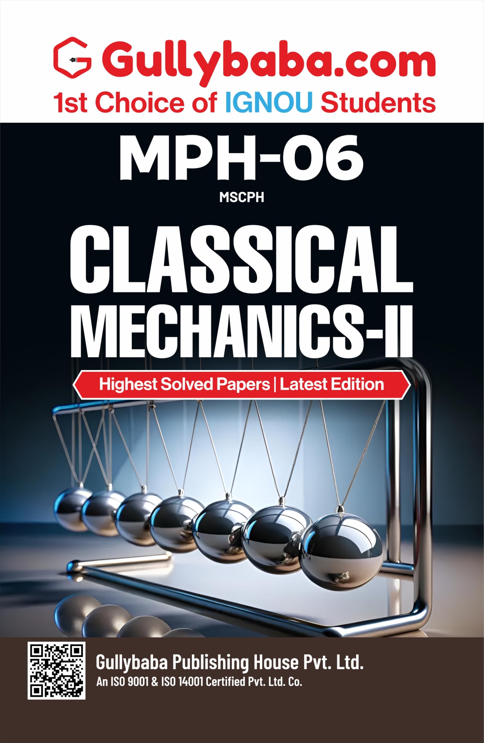IGNOU MPH 006 Classical MechanicsII | Help Book/ Guide Book Including Previous Year Solved Question Paper & Guess Paper with Im