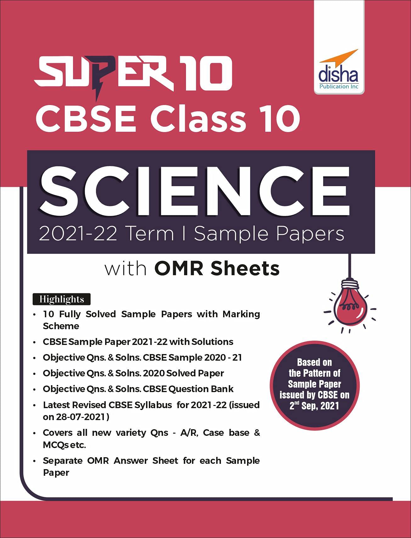 Super 10 Cbse Class 10 Science 202122 Term I Sample Papers With Omr Sheets