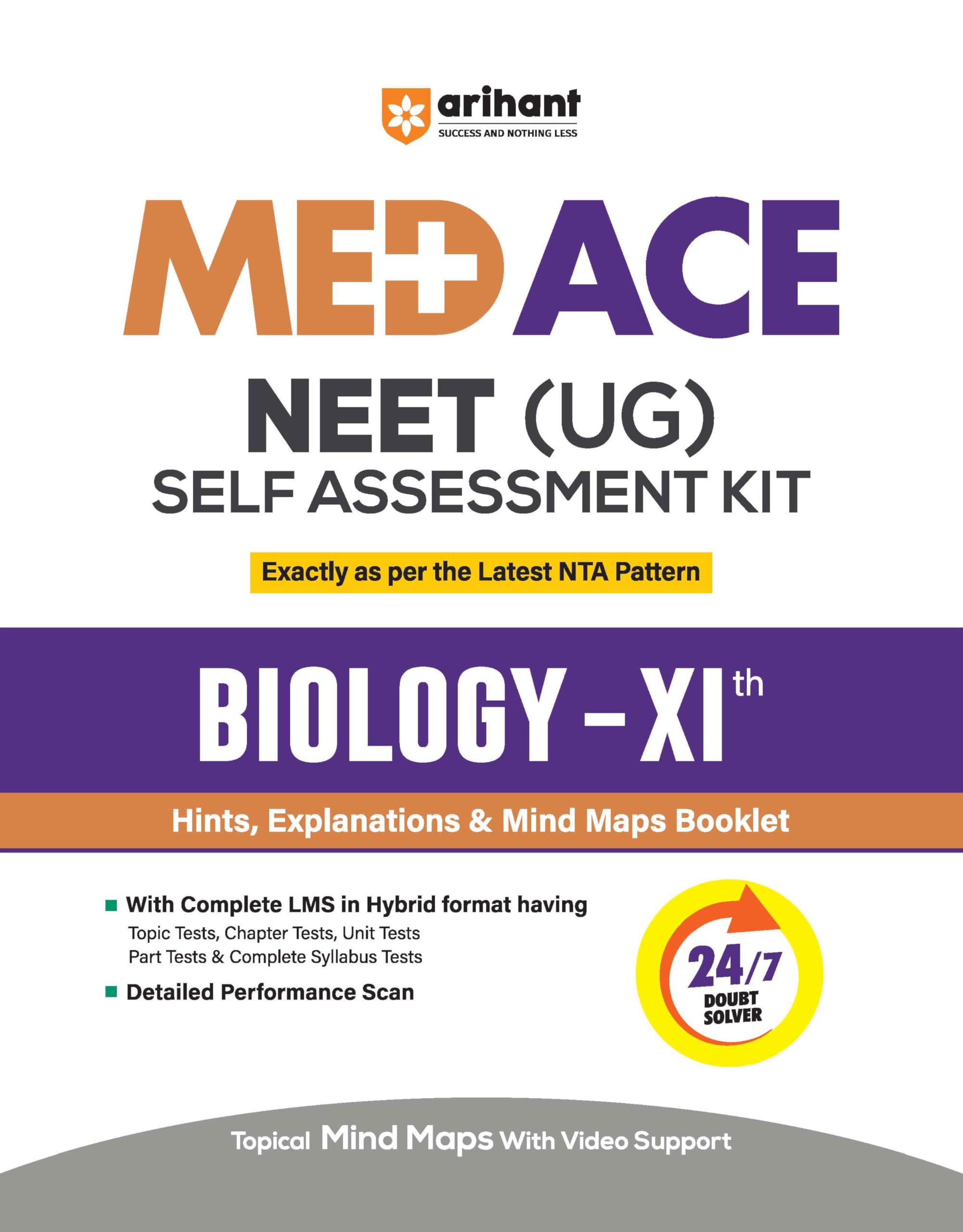 Arihant NEET (UG) Biology Self Assessment Kit For Class 11th | Latest NTA Pattern | Hints, Solutions, Mind Maps Booklet, 44 Topi