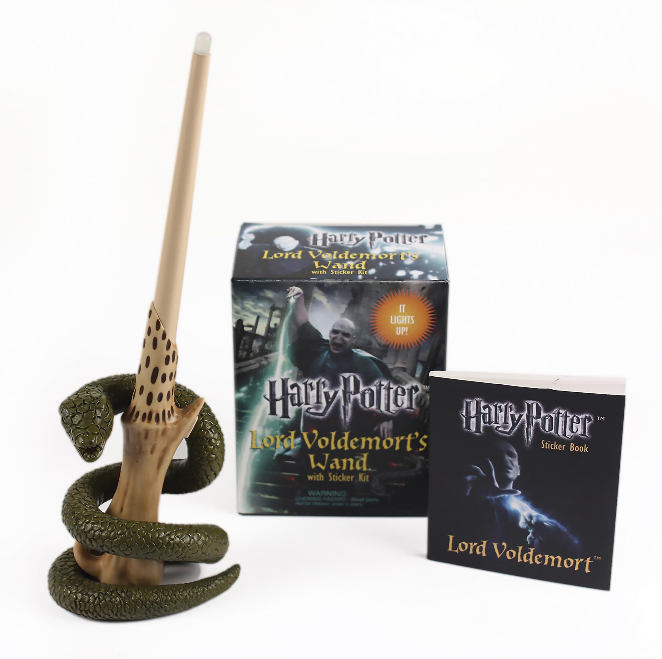 Harry Potter Voldemorts Wand with Sticker Kit: Lights Up! (RP Minis)
