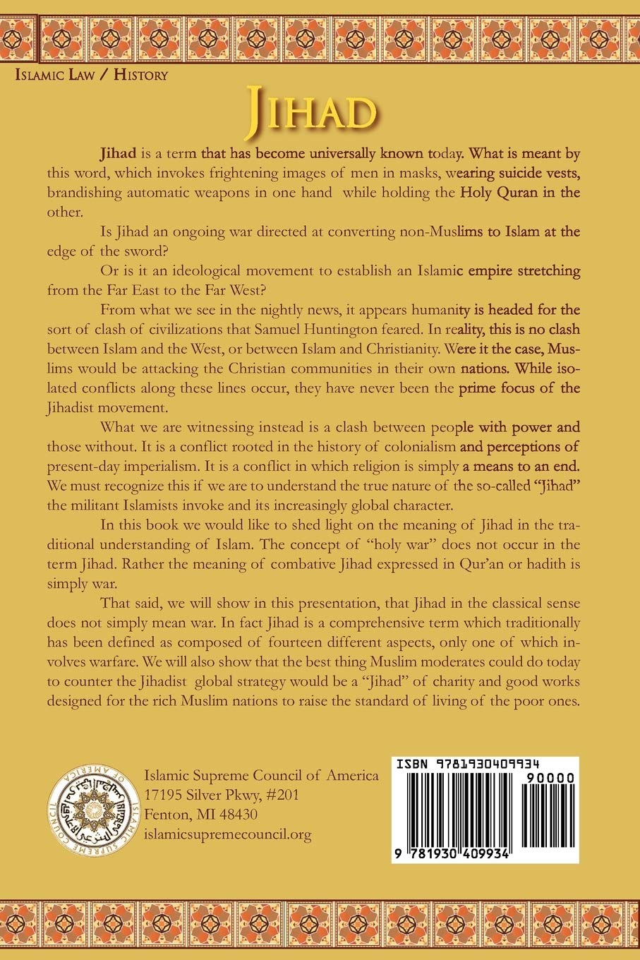 Jihad: Principles of Leadership in War and Peace