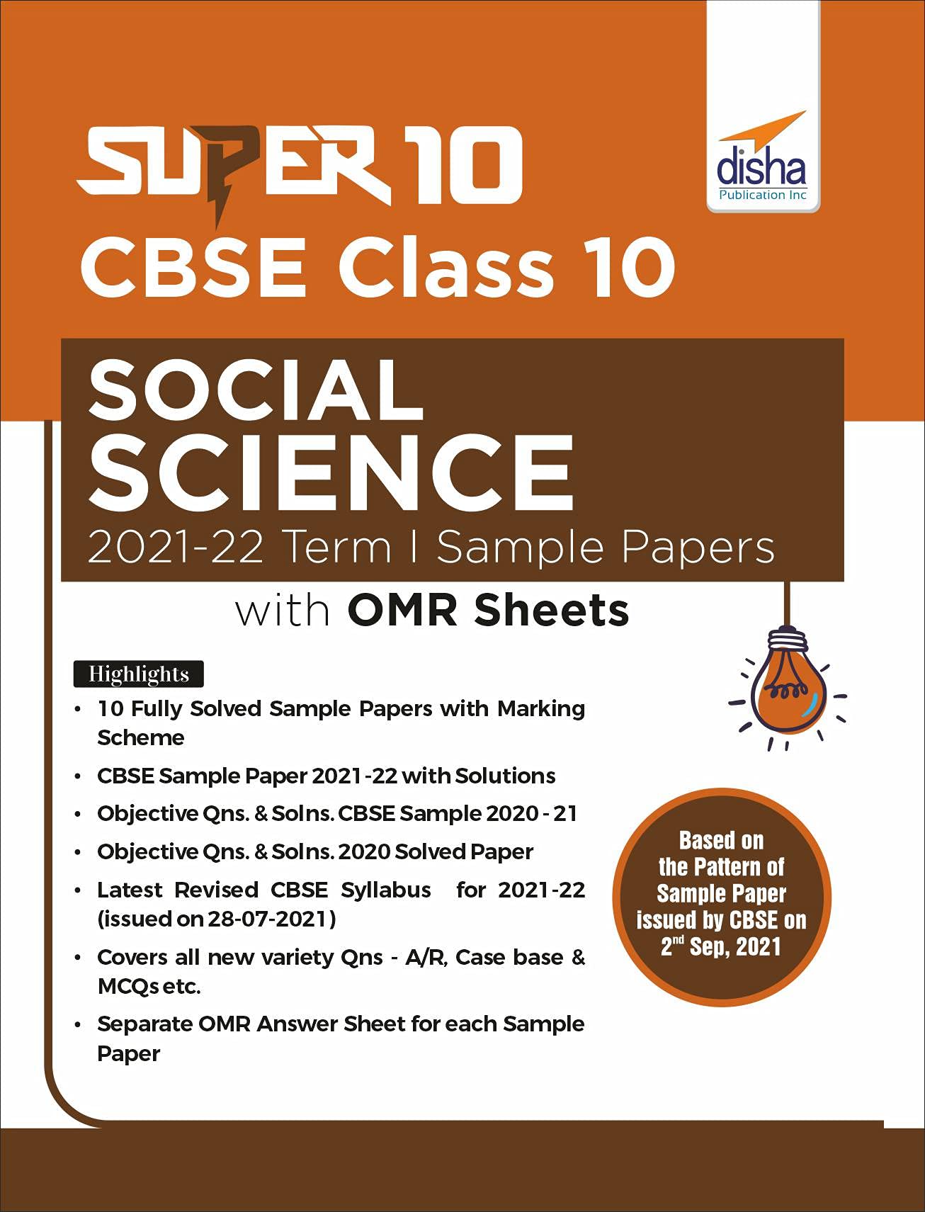 Super 10 Cbse Class 10 Social Science 202122 Term I Sample Papers With Omr Sheets
