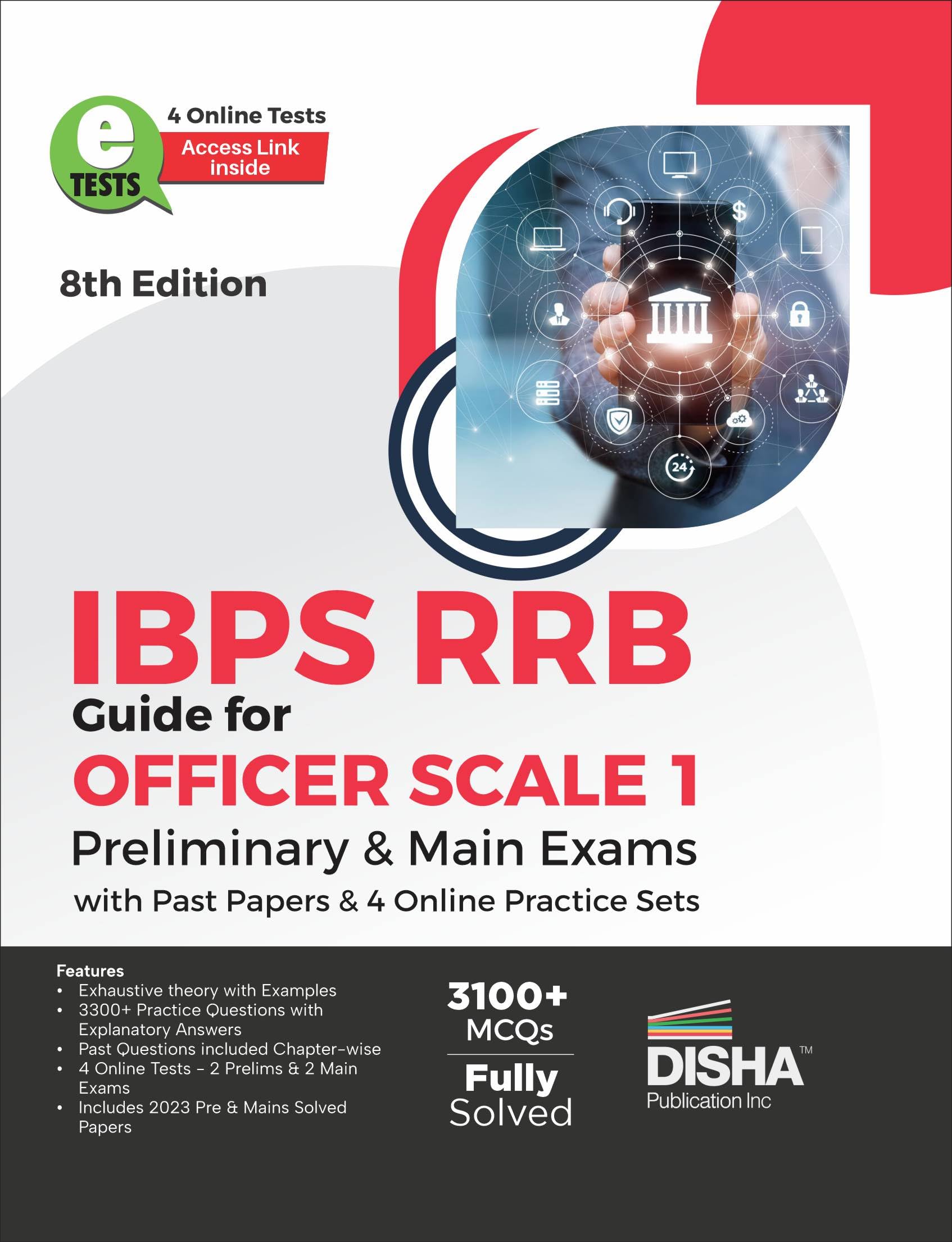 Ibps Rrb Guide For Officer Scale 1 Preliminary & Main Exams With Past Papers & 4 Online Practice Sets 8Th Edition