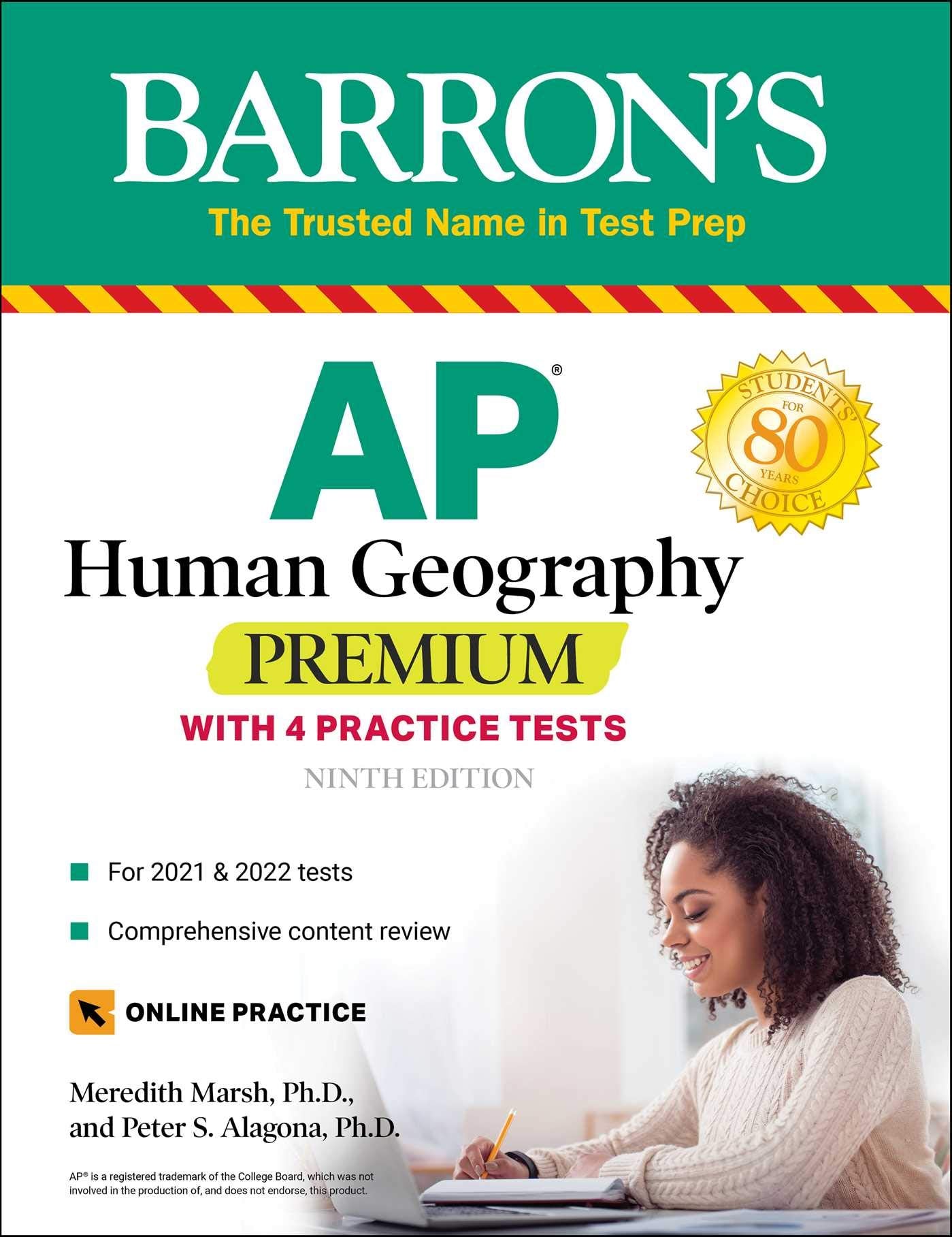 AP Human Geography Premium: With 4 Practice Tests (Barrons Test Prep)