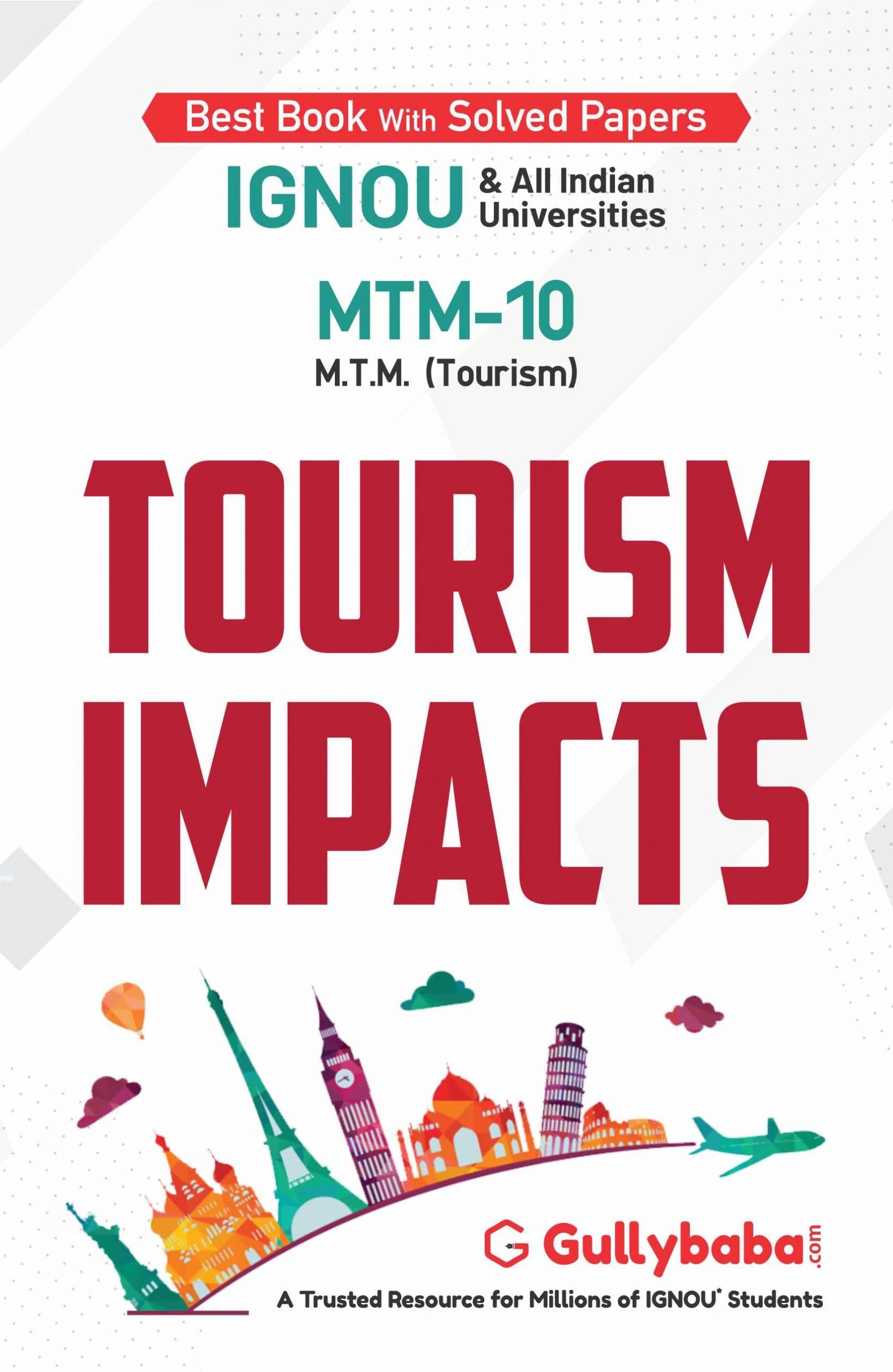 MTM10 Tourism Impacts(IGNOU Help book for MTM10 in English Medium)