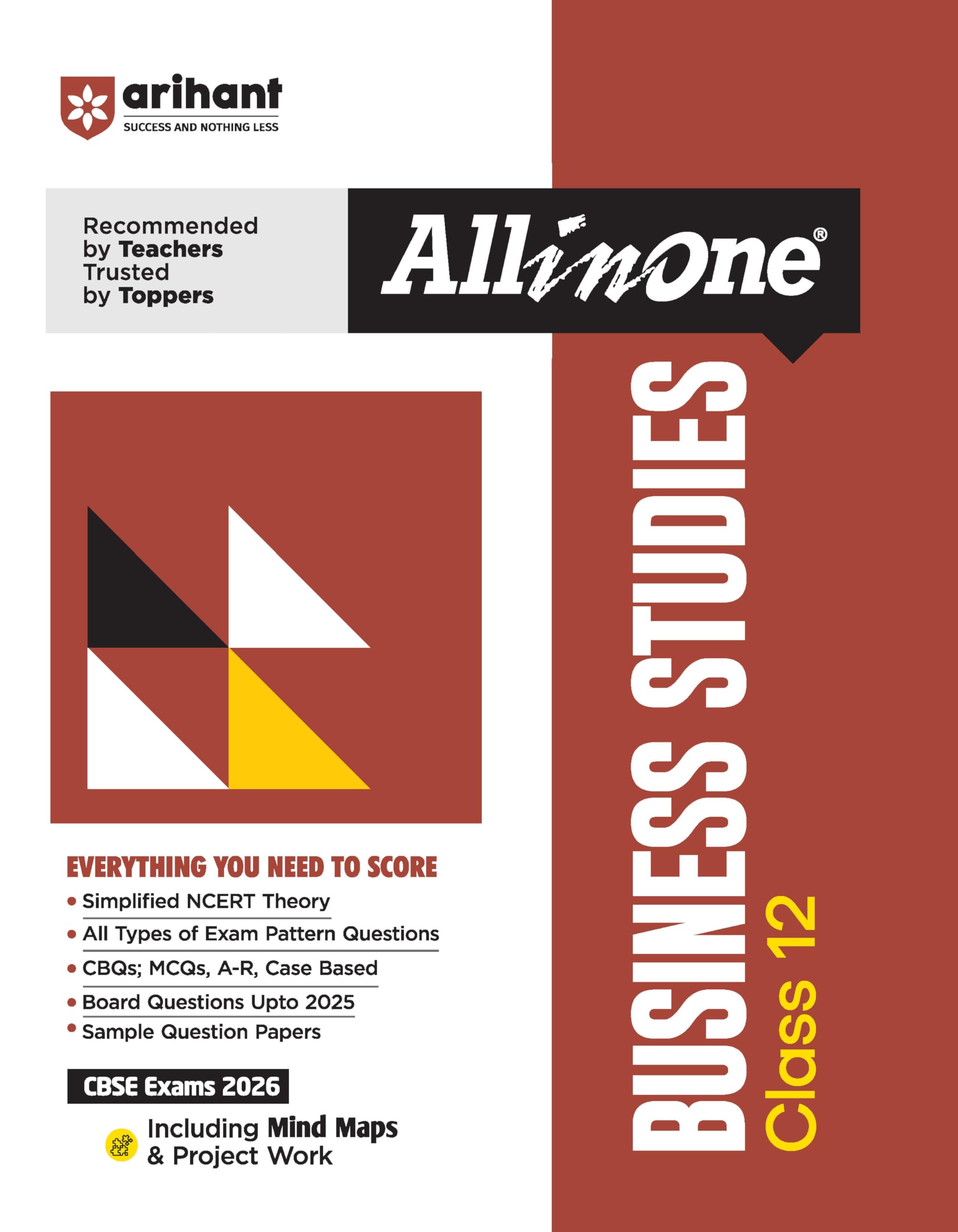 Arihant All In One Business Studies Class 12 For Cbse Exams 202526 | Revised Edition As Per Latest Syllabus | Simplified Theory