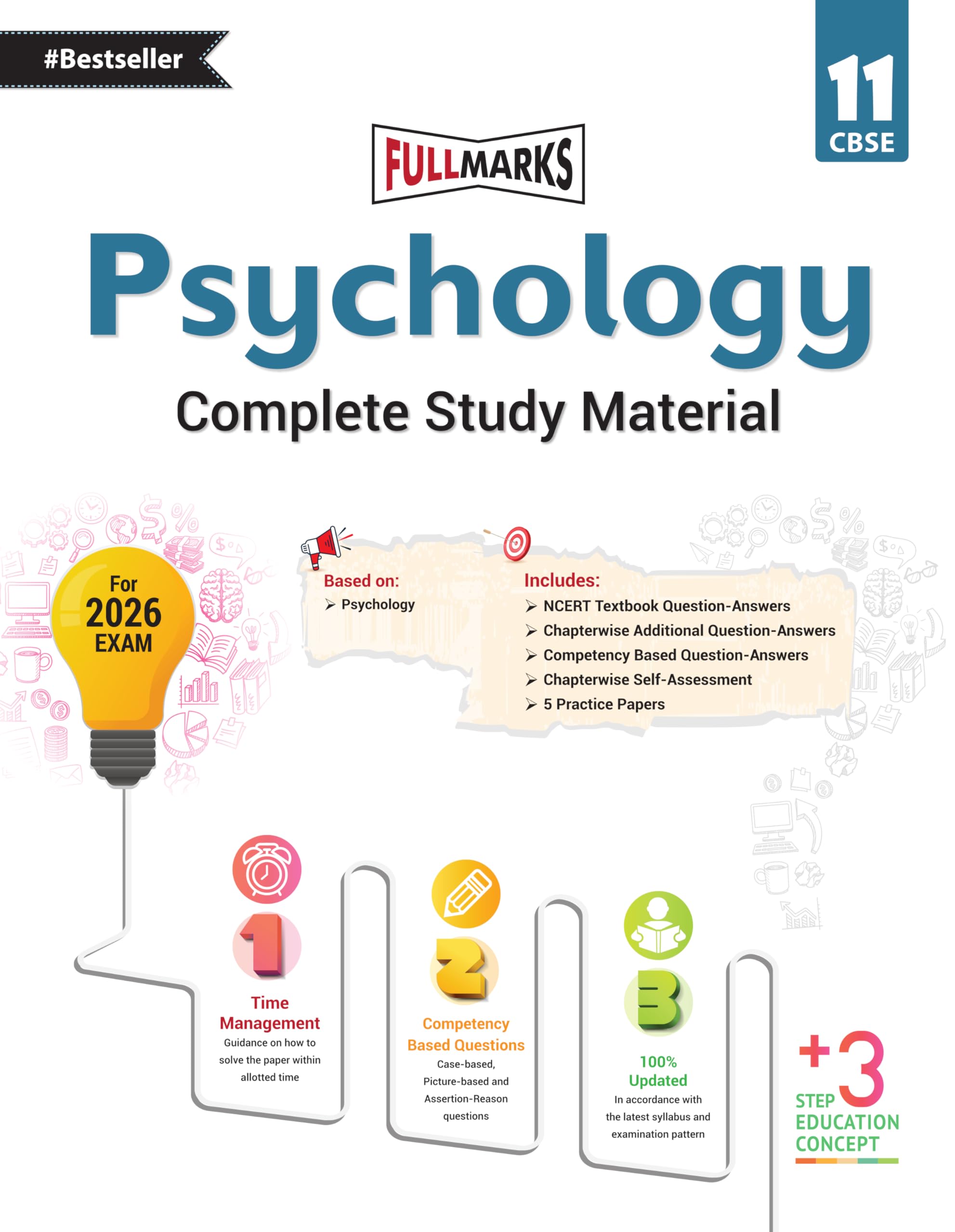 Full Marks Psychology Complete Study Material Class 11 | Based on Latest NCERT Textbook Psychology and CBSE Syllabus | Includes 