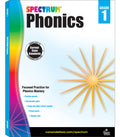 Spectrum 1st Grade Phonics Workbooks, Vowel, Consonant, and Ending Sounds and Pairs, Letters, Words, and Sentence Writing Practi