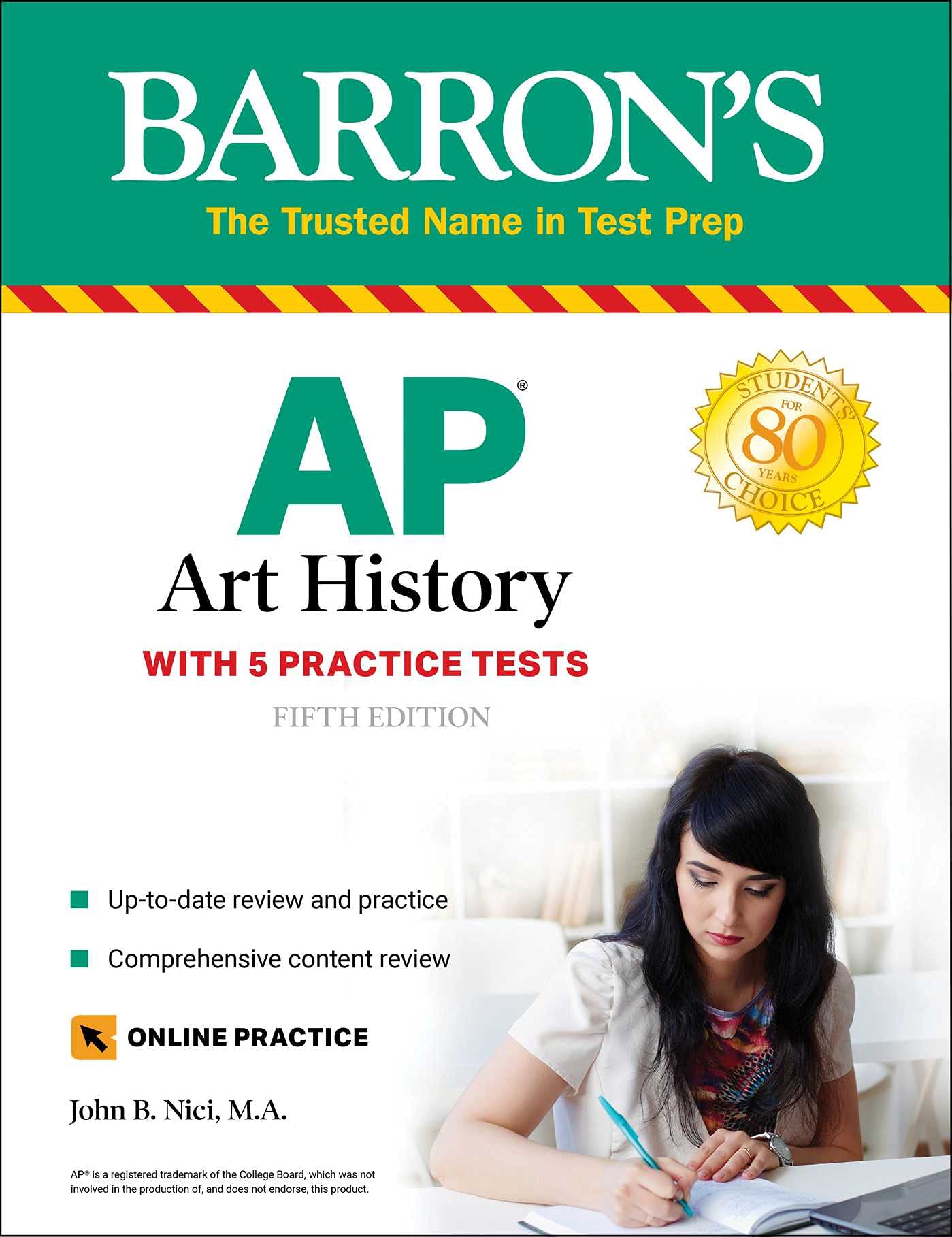 AP Art History: 5 Practice Tests + Comprehensive Review + Online Practice (Barrons AP)