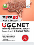 Super 20 Ugc Net Teaching & Research Aptitude Paper 1 Mock Tests With 5 Online Tests