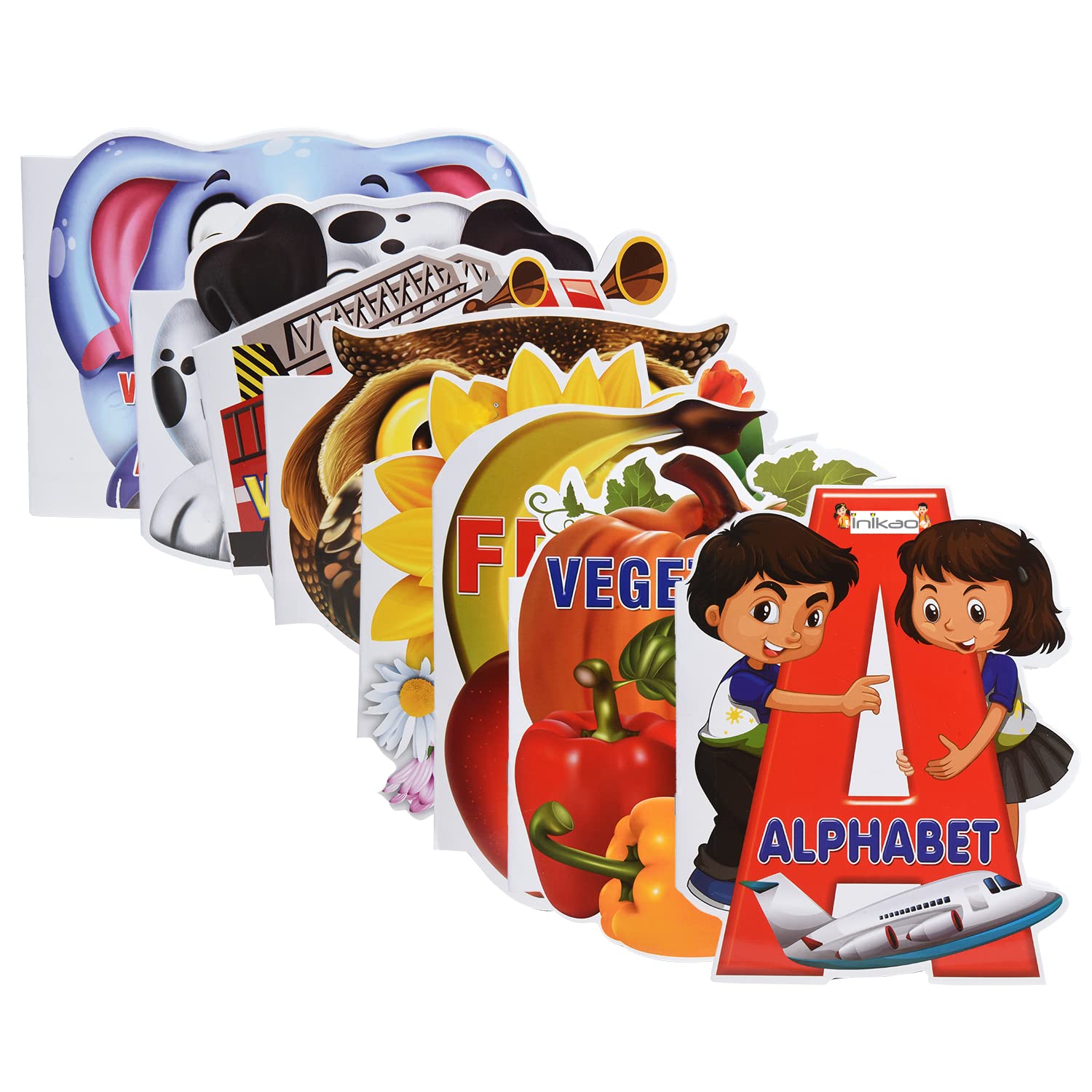 Inikao Mini Shapes Colouring Books Set Of 8 From Inikao (First Edition)