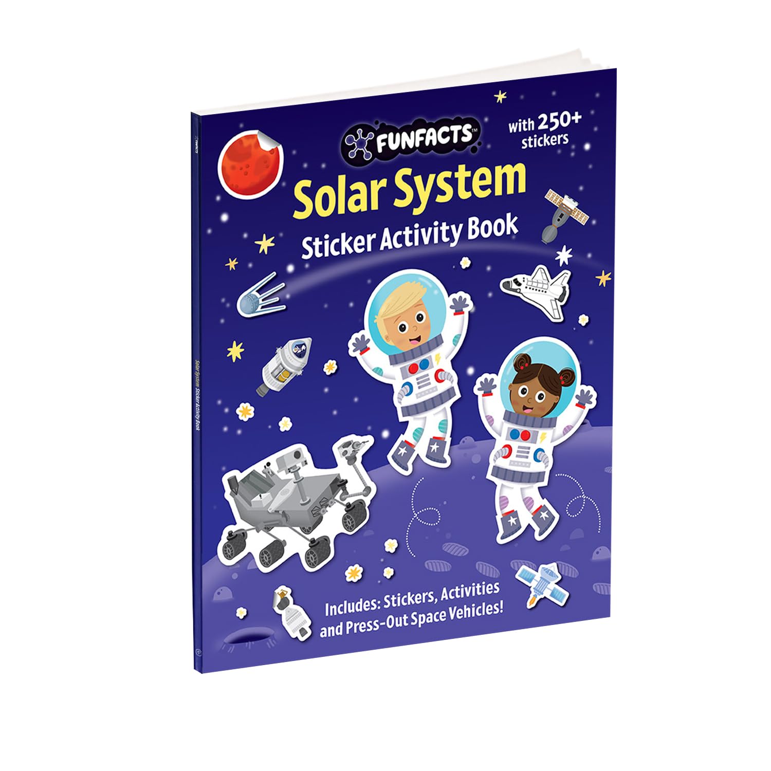 FunFacts  Sticker Activity Book  Solar System | Sticker Activity Book | Educational Activity Book | Interactive Learning | Pre