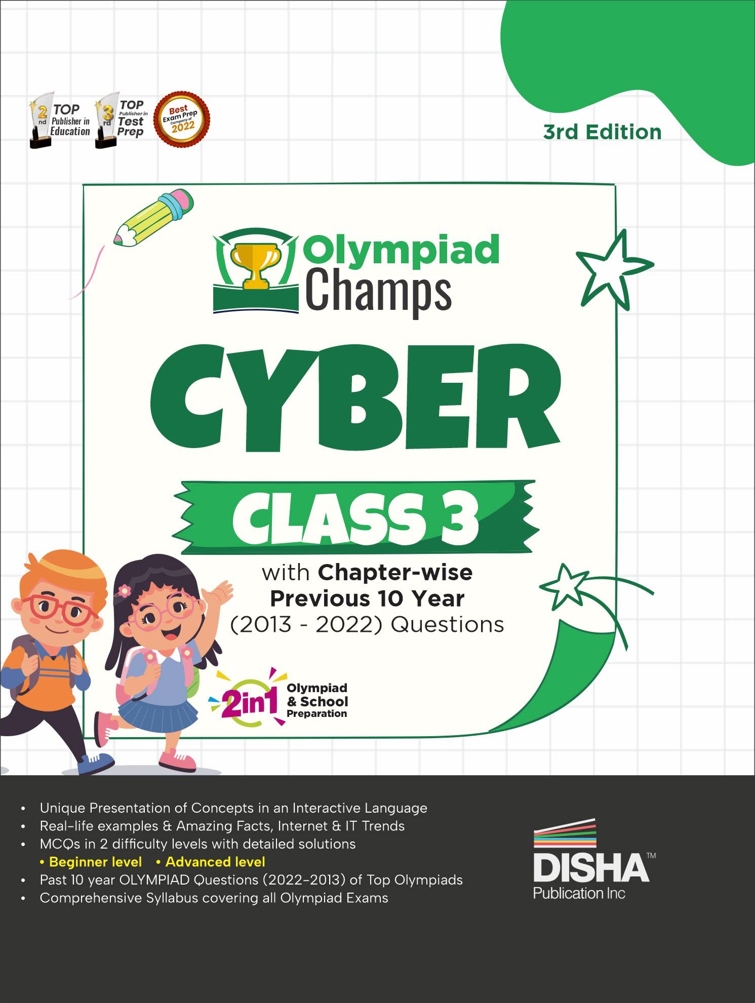 Olympiad Champs Cyber Class 3 With ChapterWise Previous 10 Year (2013  2022) Questions 3Rd Edition | Complete Prep Guide With 