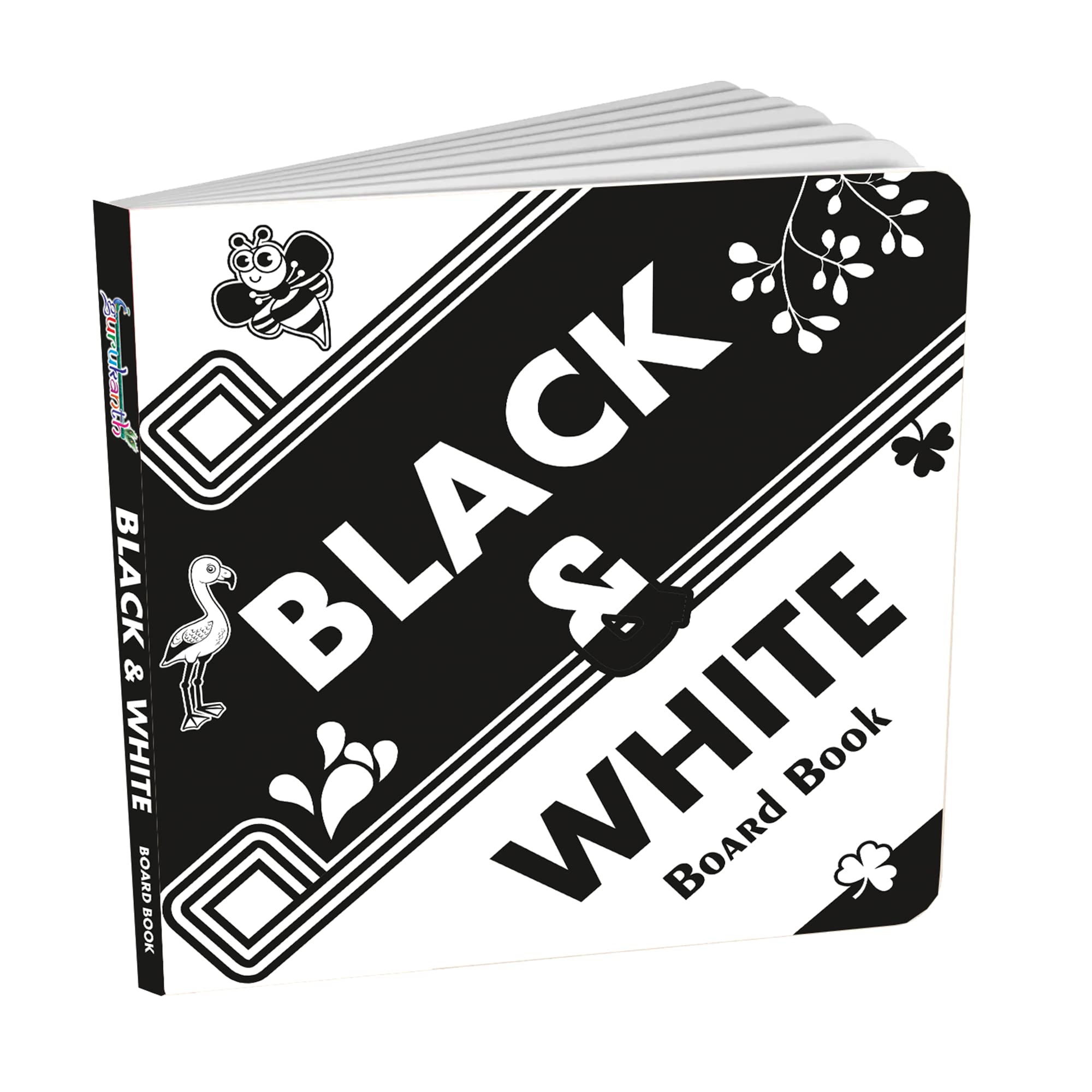 High Contrast Black And White Board Books For New Born Baby