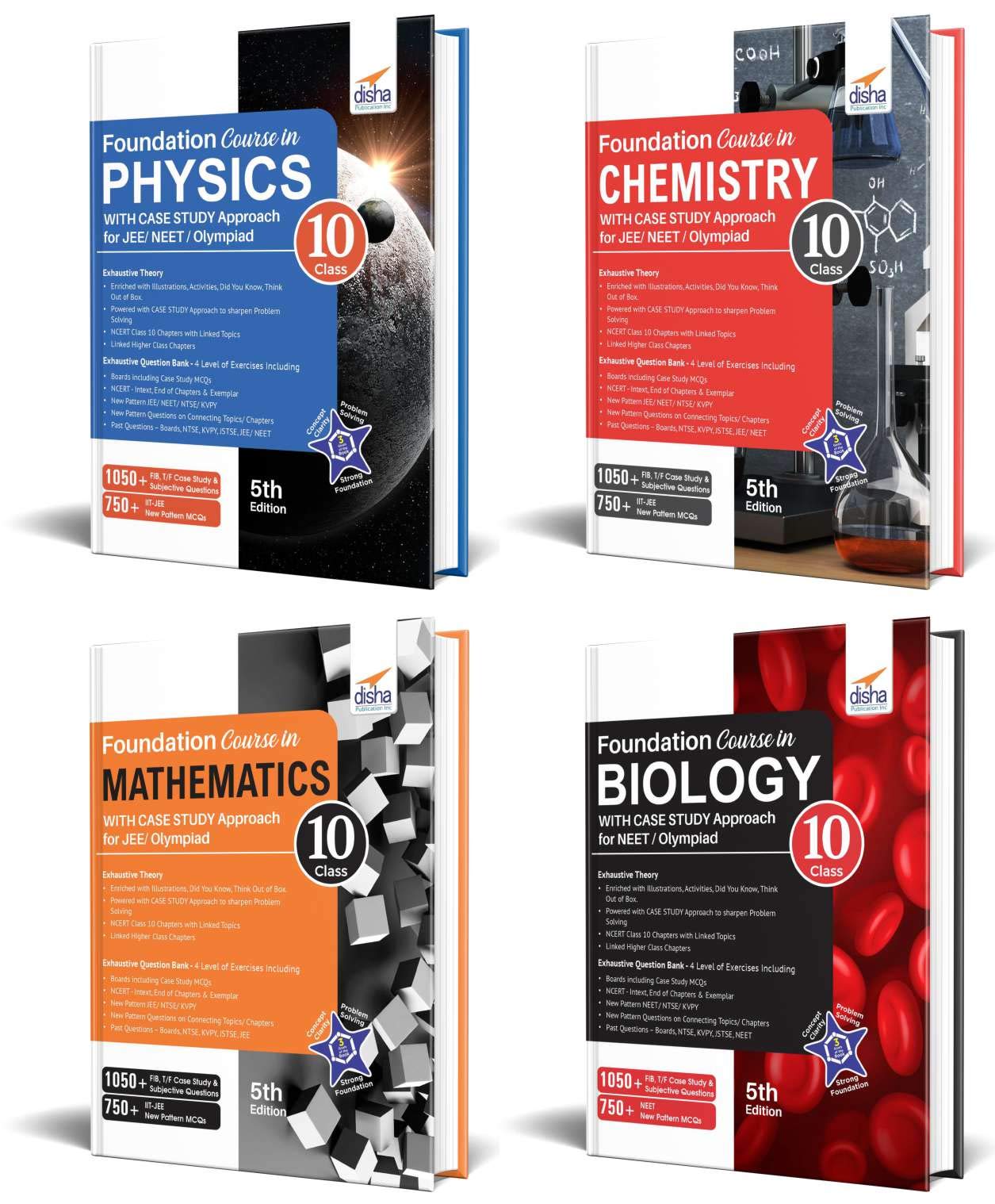 Foundation Course In Physics, Chemistry, Mathematics & Biology For Jee/ Neet/ Olympiad Class 10  5Th Edition