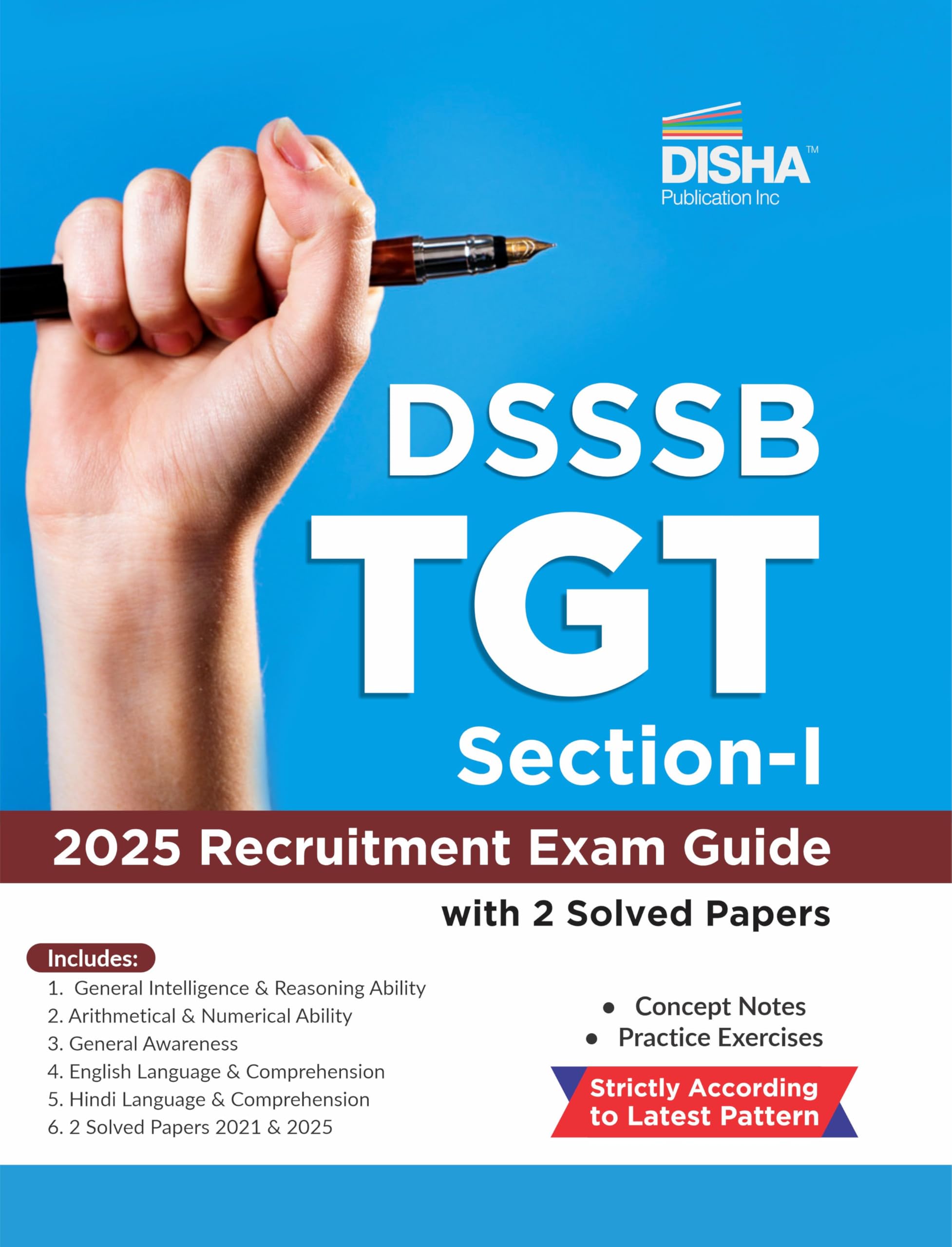 Disha Dsssb Tgt Section I Recruitment Exam 2025 Exam Guide With 2 Solved Papers