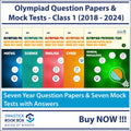 Olympiad Previous Year Question Papers and Mock Test Series For Class 1  [Maths, Science, English, Cyber and GK] [7 Years] [201