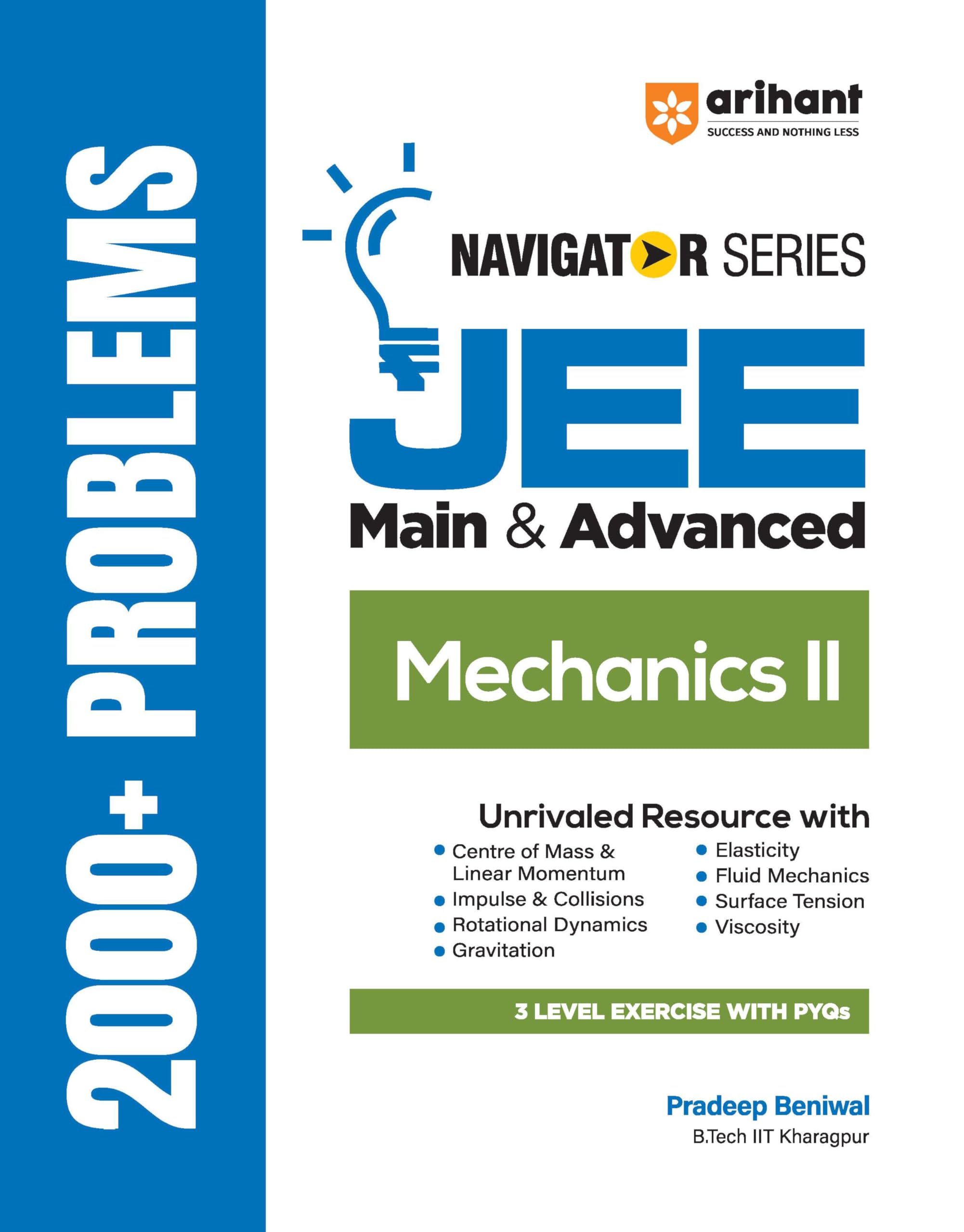 Arihant Navigator Series JEE Main & Advanced 2027  Mechanics II | 2000+ Problems | Centre of Mass, Rotational Dynamics, Gravita