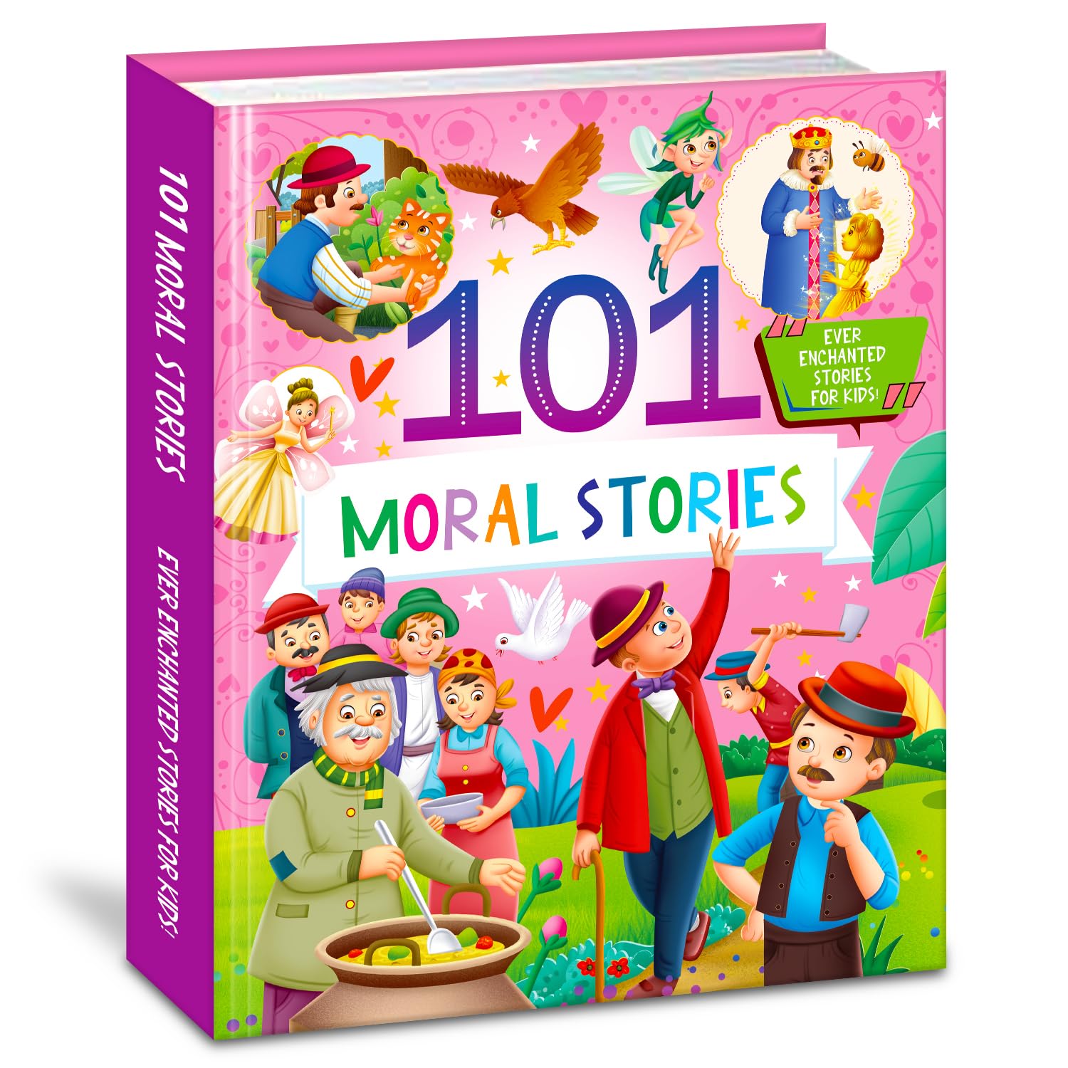 Hello Friend Books 101 Moral Stories: Illustrated Padded Book With a Collection of Enchanting Short Tales for Kids: 101 Morel St