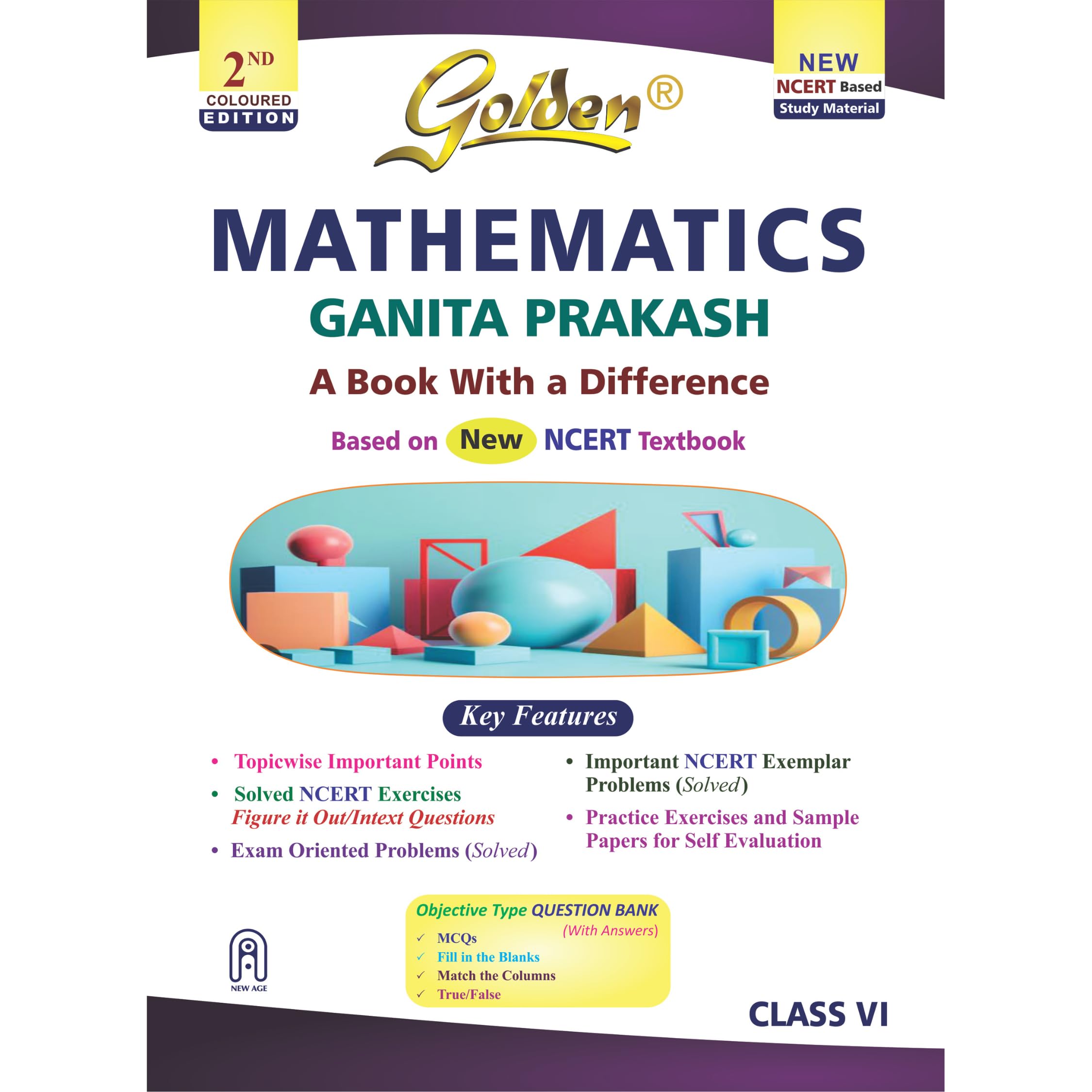 Golden Mathematics Study Material Based On New Ncert Ganita Prakash For Class 6 | For Cbse 2026 Exams |Summary | Solved Textual 