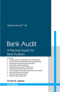 Taxmanns Bank Audit | A Practical Guide for Bank Auditors  Solutionoriented, practical & sequential guide for bank auditors 