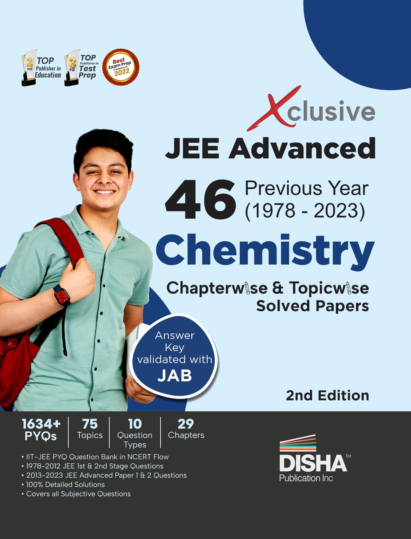 Xclusive Jee Advanced 46 Previous Year (1978  2023) Chemistry Chapterwise & Topicwise Solved Papers 2Nd Edition | IitJee Pyq Q