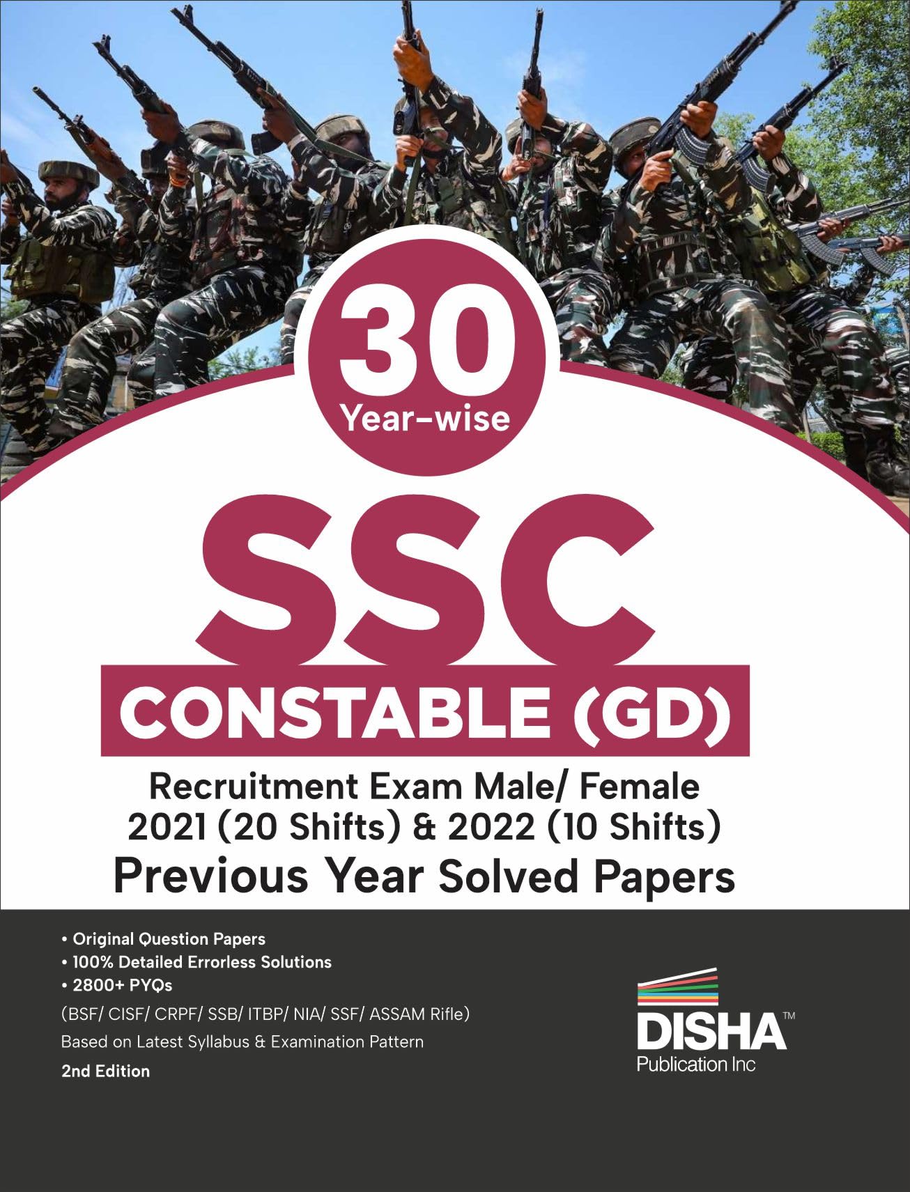 30 YearWise Ssc Constable (Gd) Recruitment Exam 2021 (20 Shifts) & 2022 (10 Shifts) Previous Year Solved Papers 2Nd English Edi