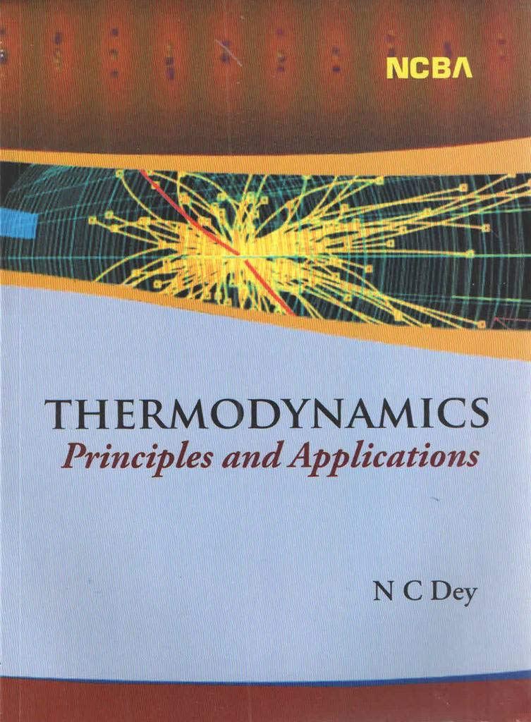 Thermodynamics  Principles And Applications