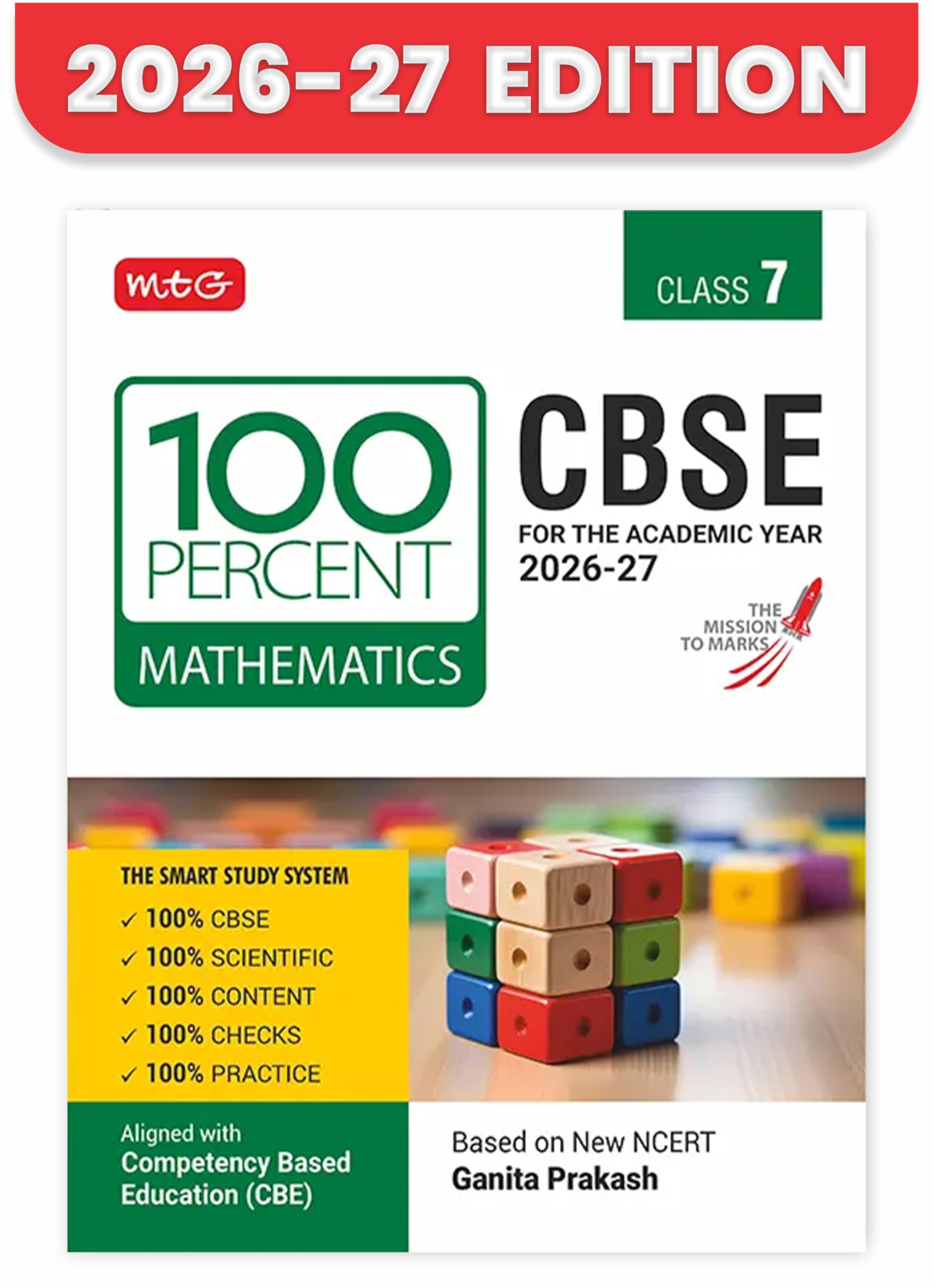 MTG 100 Percent NCERT & CBSE Mathematics Class 7 For 202627 Exam | As Per Revised NCERT Textbooks Syllabus | Theory, Concept Ma