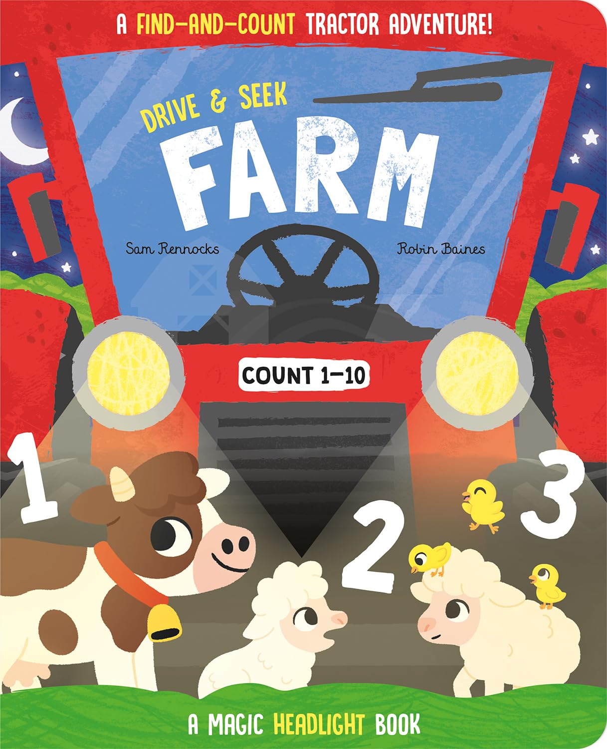 Drive & Seek Farm  A Magic Find & Count Adventure (Drive & Seek  Magic Headlight Books)