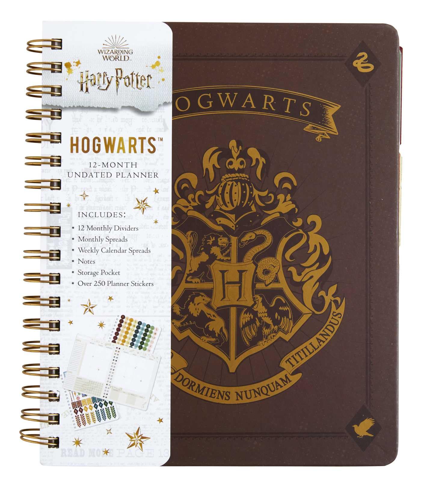 Harry Potter: Hogwarts 12Month Undated Planner: (Harry Potter School Planner School, Harry Potter Gift, Harry Potter Stationery