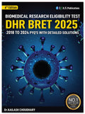 DHR BRET  2026 Biomedical Research Eligibility Test Book | Previous Year Solved Papers (2018 to 2024) with Detailed Solution | 