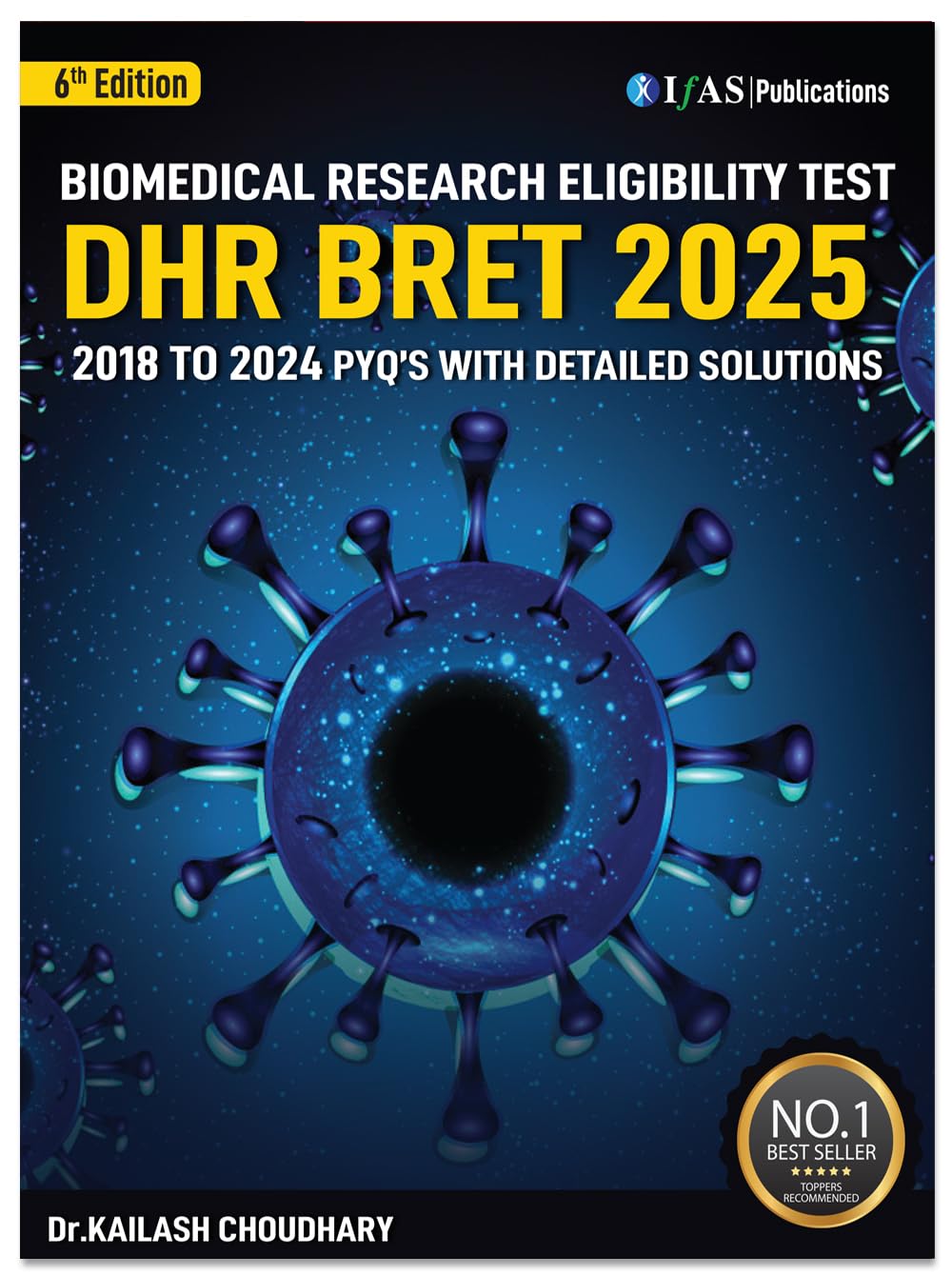 DHR BRET  2026 Biomedical Research Eligibility Test Book | Previous Year Solved Papers (2018 to 2024) with Detailed Solution | 