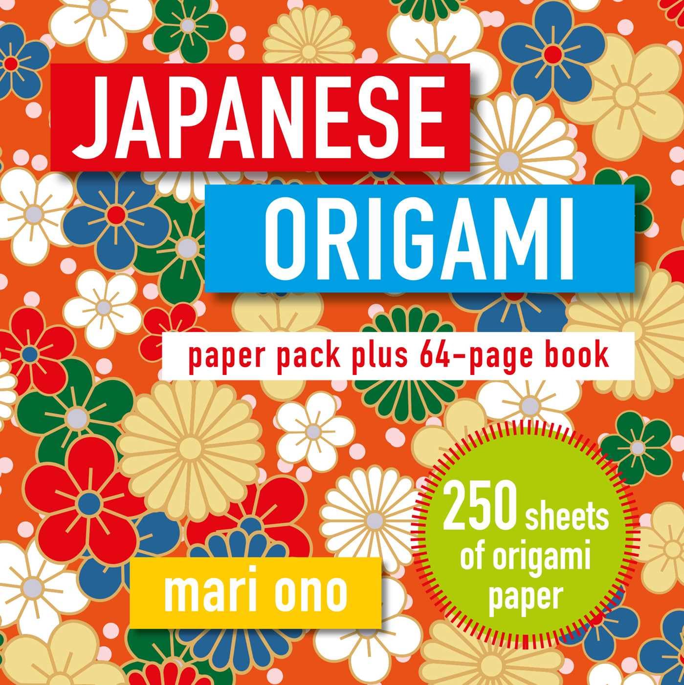 Japanese Origami: Paper block plus 64page book