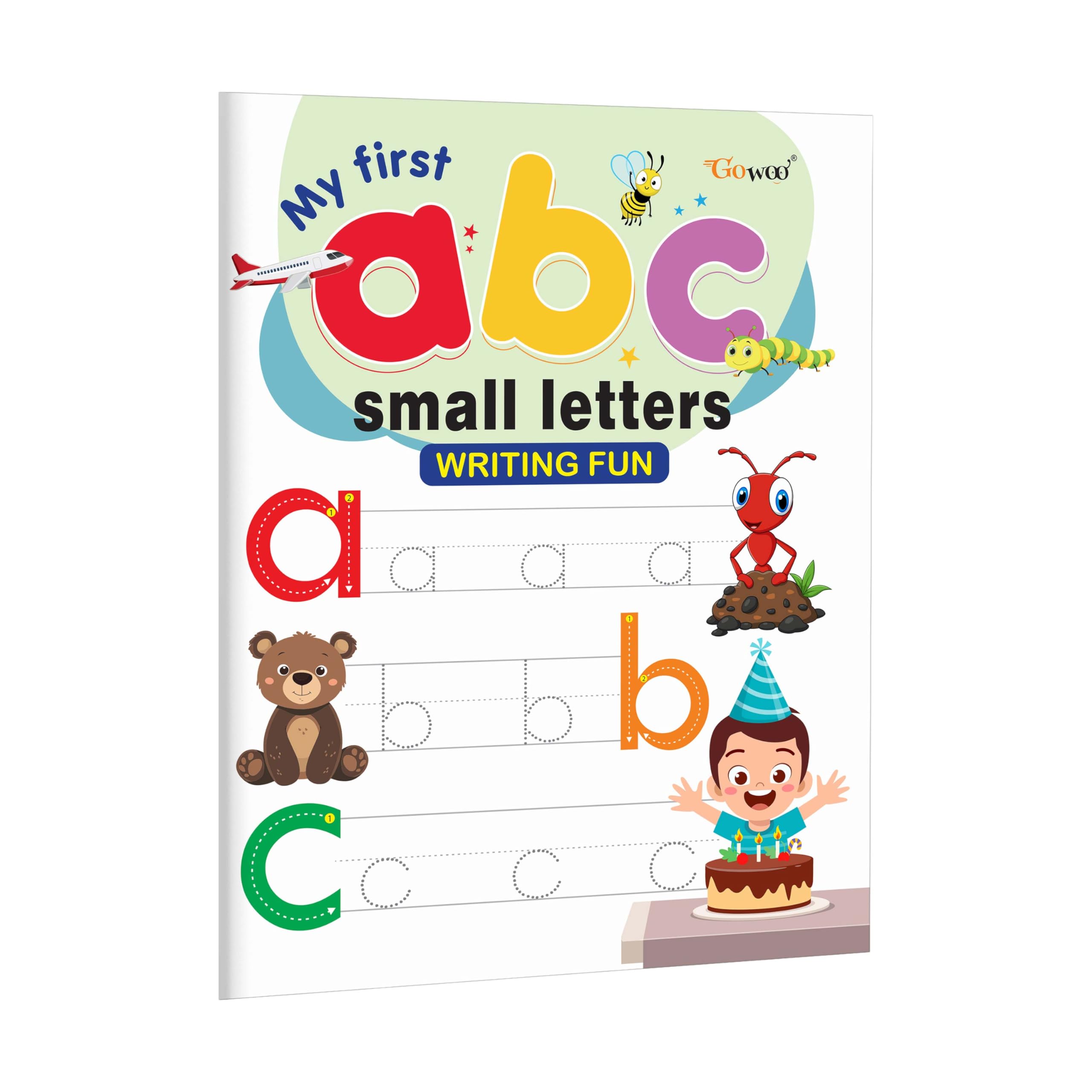 My First Small Letters abc Writing Fun : small letters tracing workbook, fun alphabet colouring book, preschool tracing and col