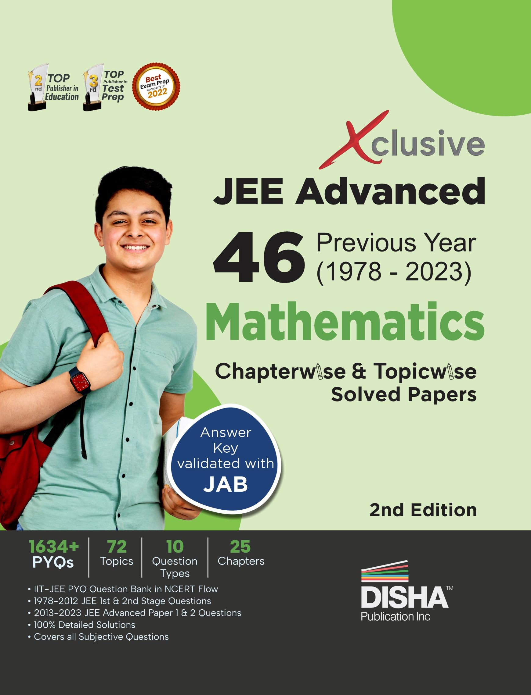 Xclusive Jee Advanced 46 Previous Year (1978  2023) Mathematics Chapterwise & Topicwise Solved Papers 2Nd Edition | IitJee Pyq