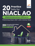20 Practice Sets For Niacl Ao (Administrative Officers) Preliminary Exam 2021 With 5 Online Tests 2Nd Edition [Paperback] Disha 