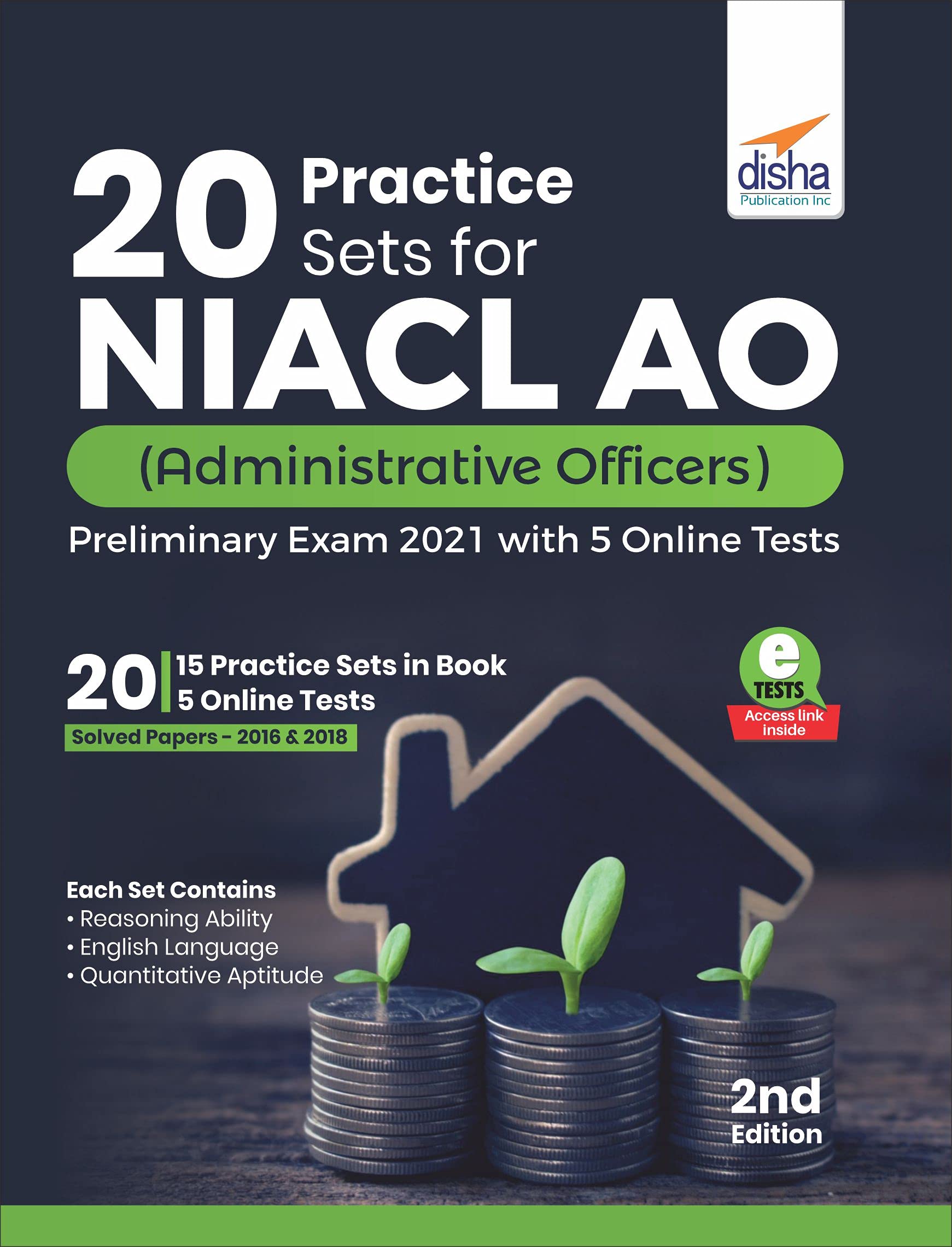 20 Practice Sets For Niacl Ao (Administrative Officers) Preliminary Exam 2021 With 5 Online Tests 2Nd Edition [Paperback] Disha 