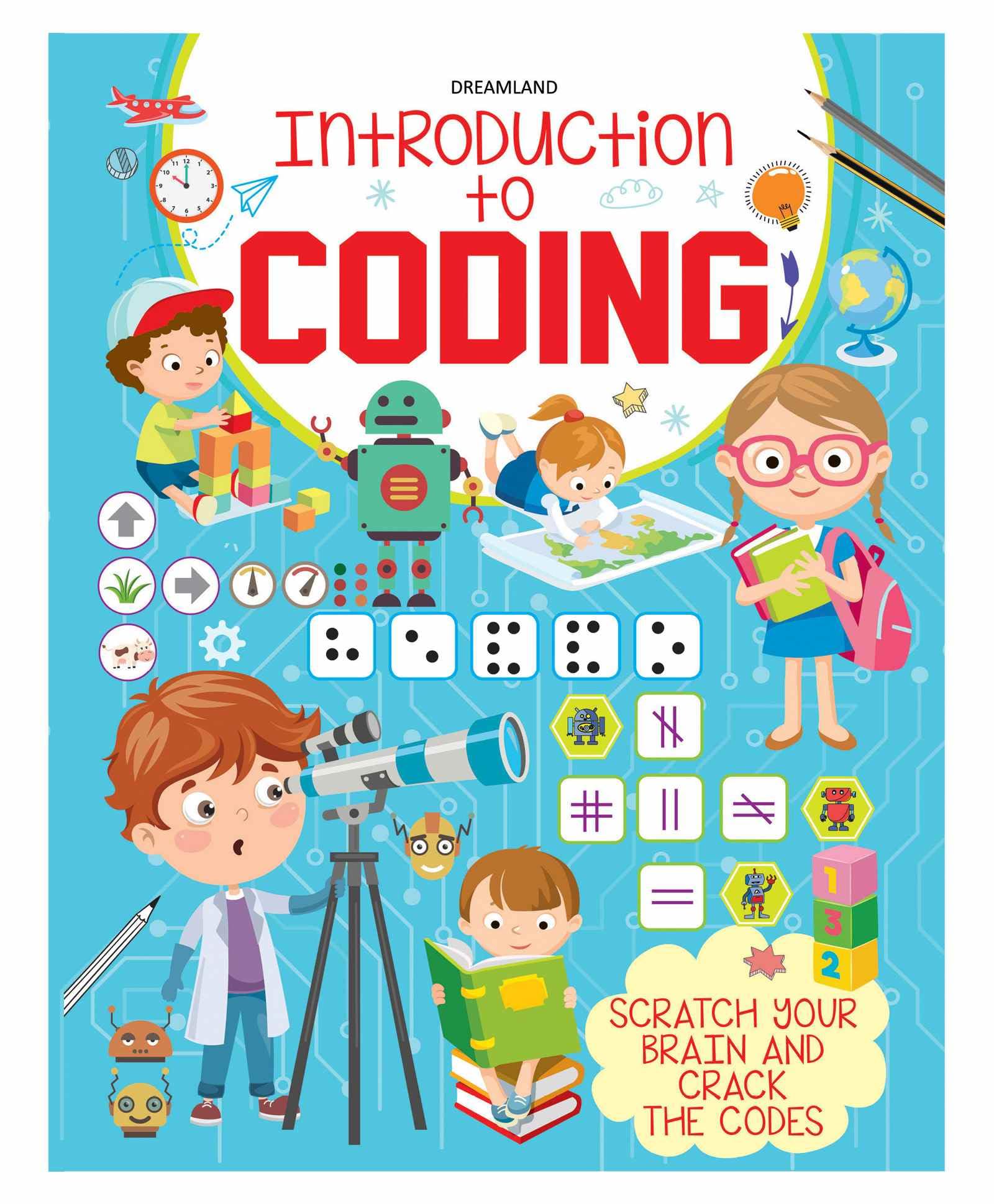 Introduction To Coding  Scratch Your Brain And Crack The Codes | Coding Activity Book For Kids Ages 5+ | Fun Spy Puzzles, Mazes 
