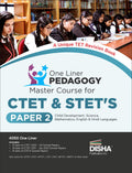 One Liner Pedagogy Master Course For Ctet & StetS Paper 2  Child Development, Science, Mathematics, English & Hindi Languages |