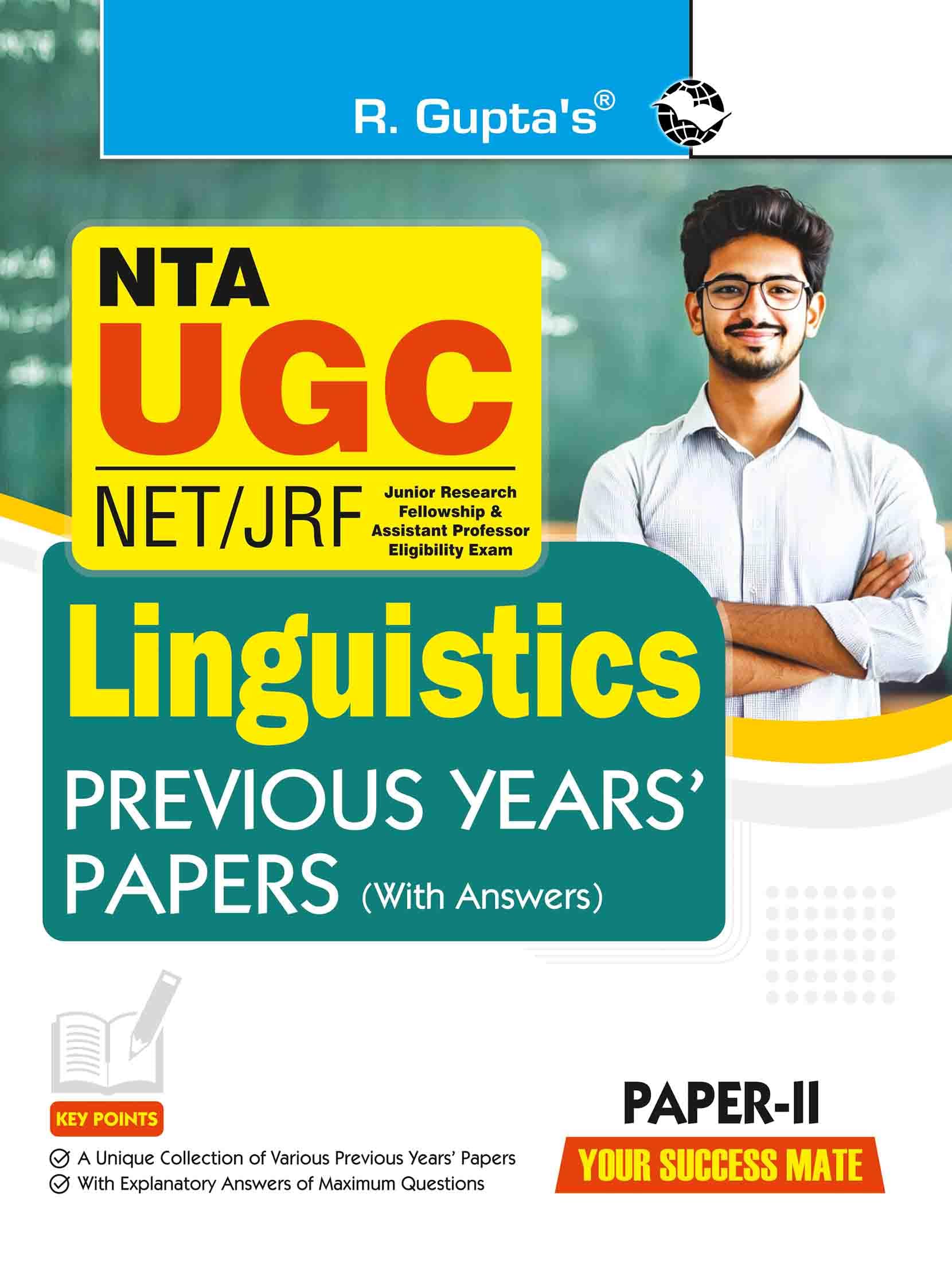 NTAUGCNET/JRF: Linguistics (Paper II)Previous Years Papers