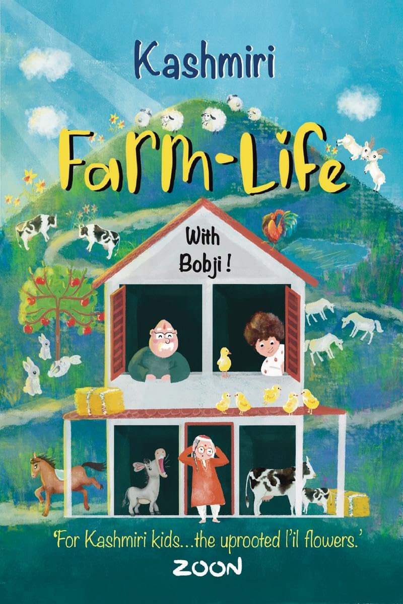 Kashmiri FarmLife with Bbji : A fun FarmAnimal book to learn Kashmiri language [with english captions!]