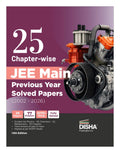 Disha 25 Chapterwise JEE MAIN Previous Years Solved Papers (2002  2026) 18th Edition | Physics, Chemistry & Mathematics PYQs N