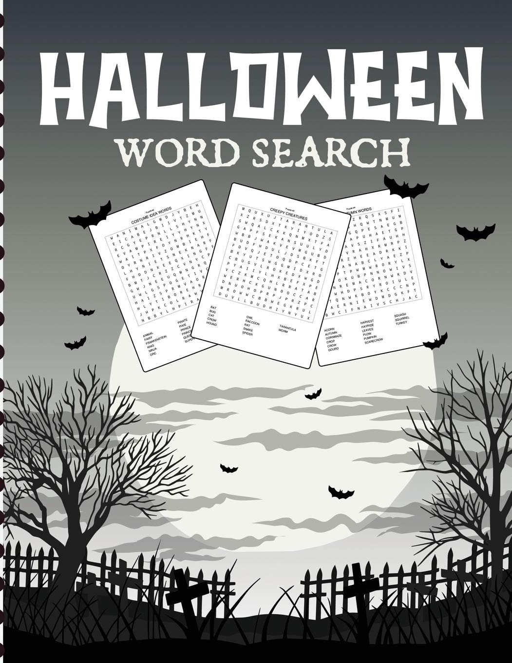 Halloween Word Search: Puzzle Activity Book For Kids Ages 58 Juvenile Gifts With Key Solution Pages