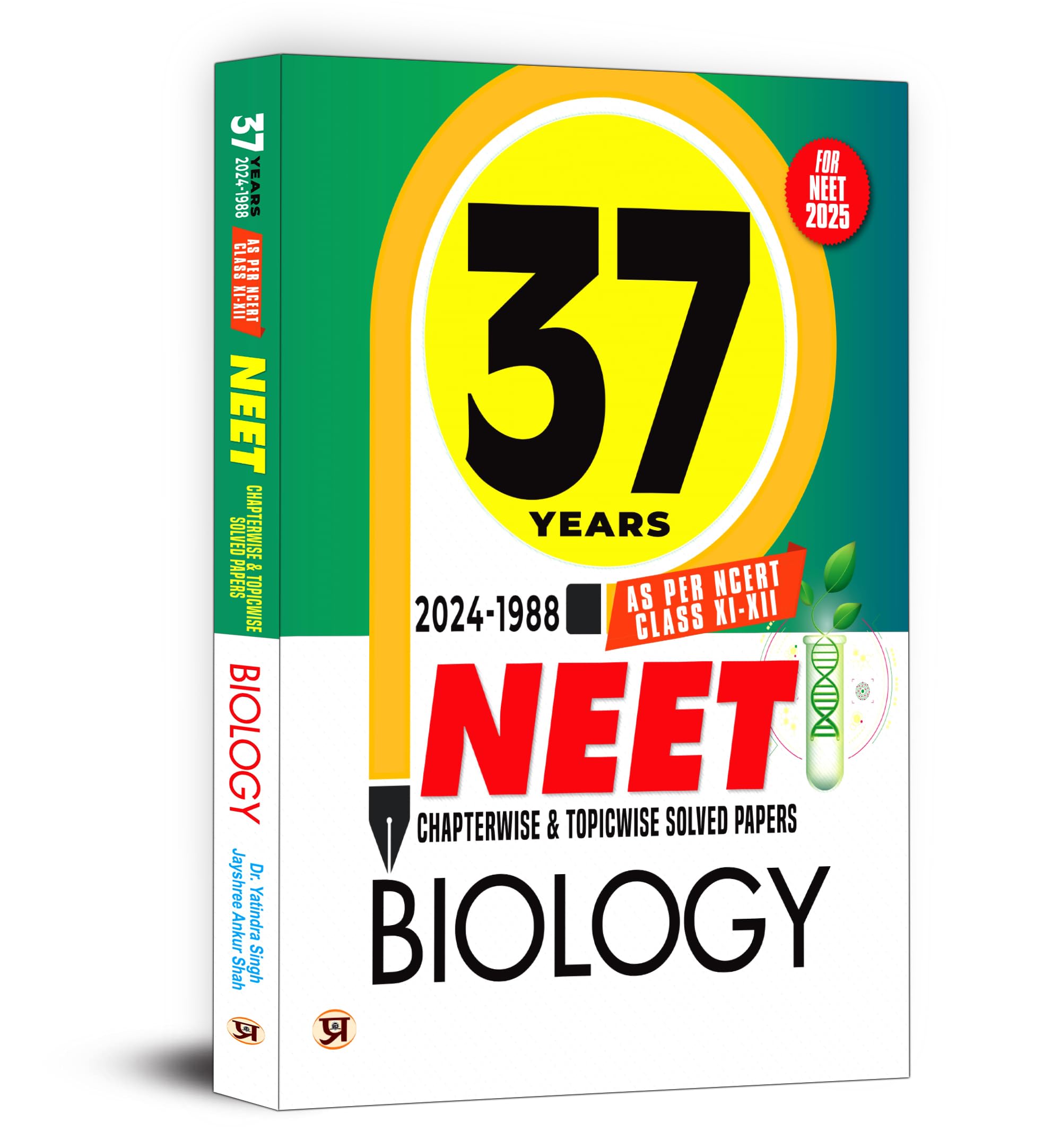 37 Years NEET Chapterwise & Topicwise Solved Papers Biology (20241998) | As Per NCERT Class 11 & 12 Include New Syllabus PYQs Q