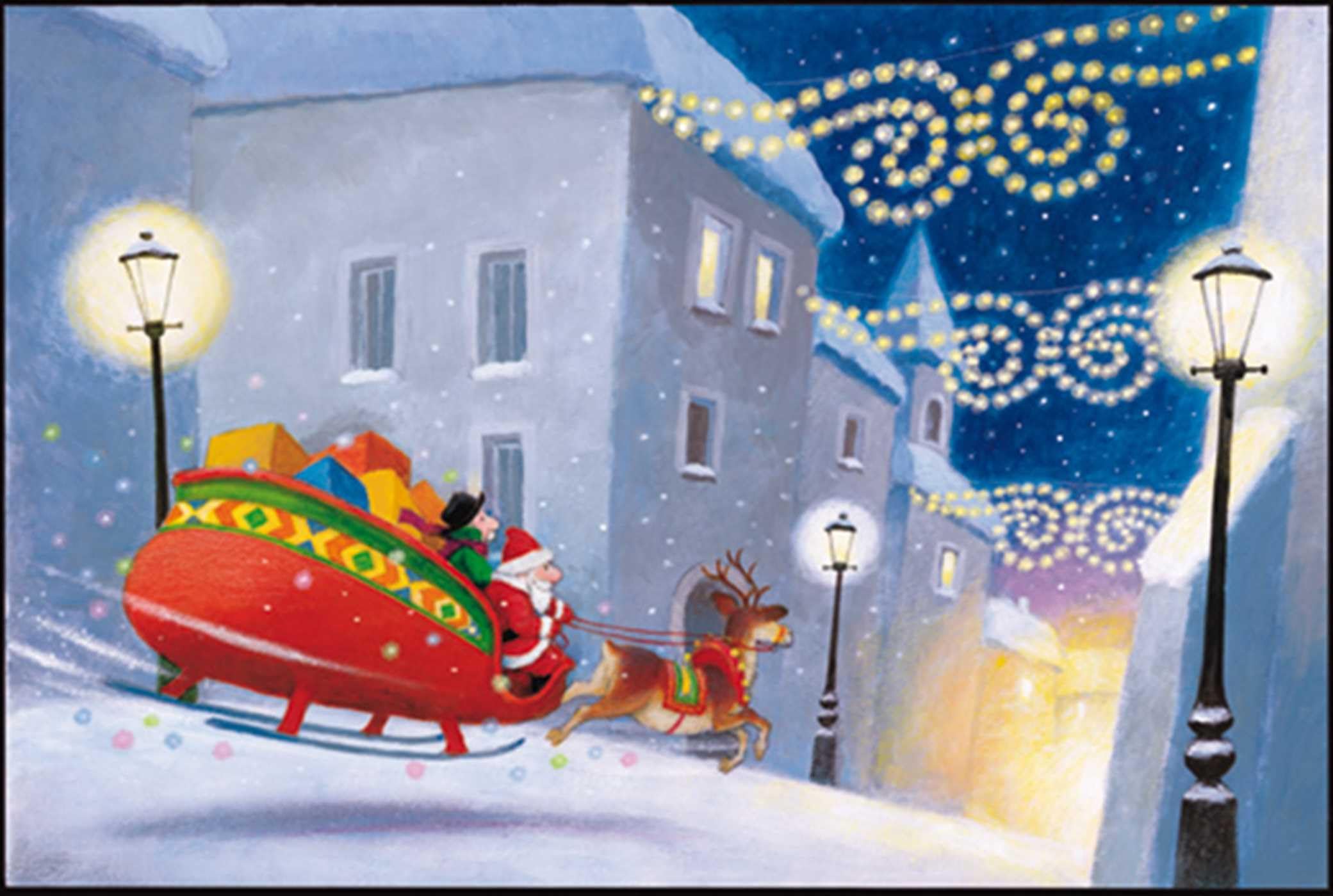 Santas on His Way Advent Calendar